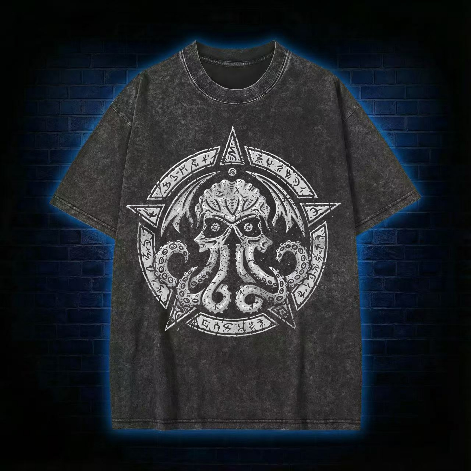 Cthulhu Fhtagn Vintage Washed T-shirt