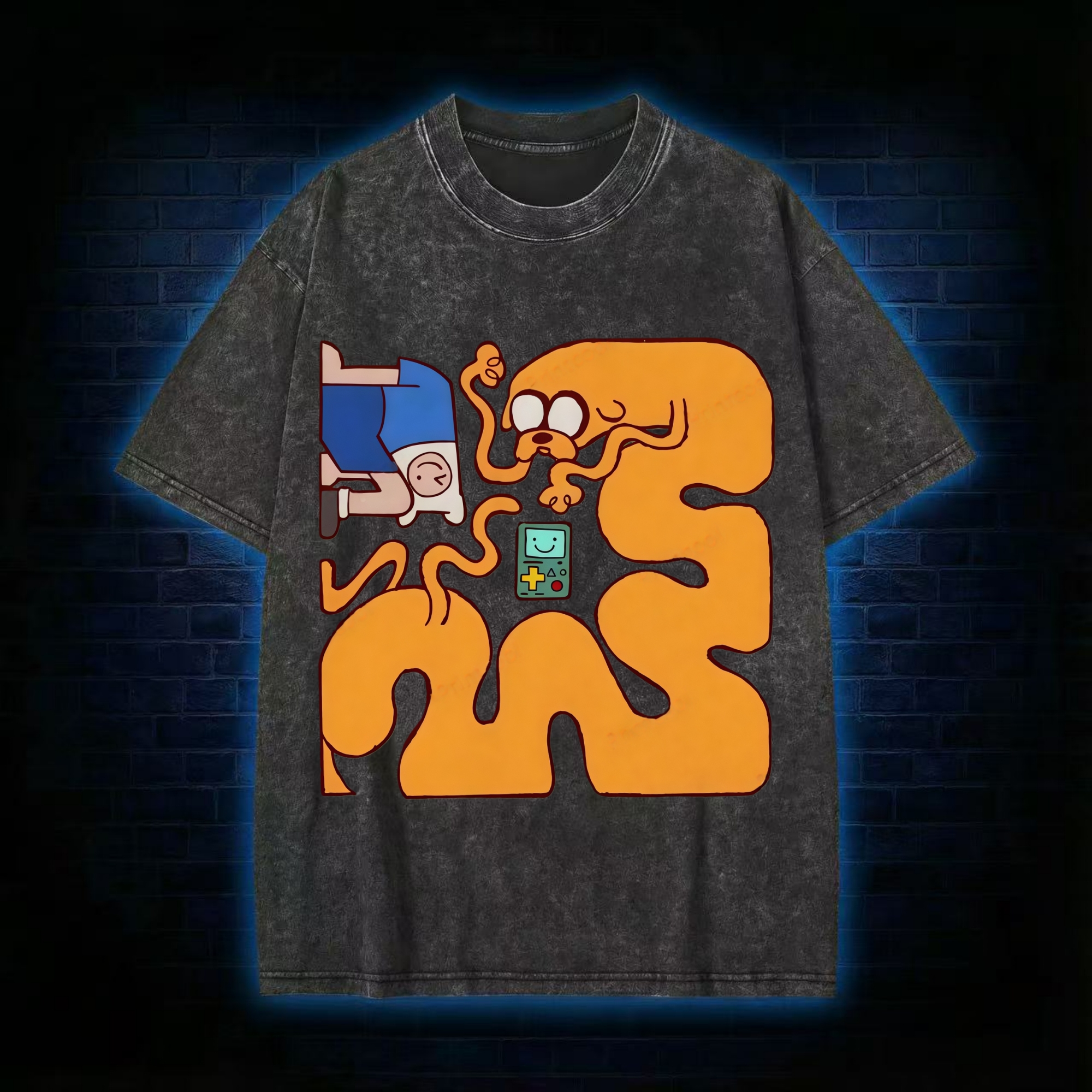 Adventure Time Friends Washed T-shirt