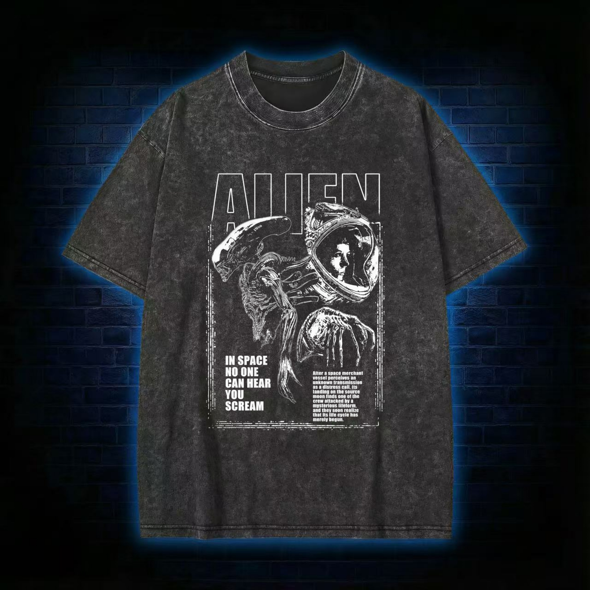 Alien Space Washed T-shirt