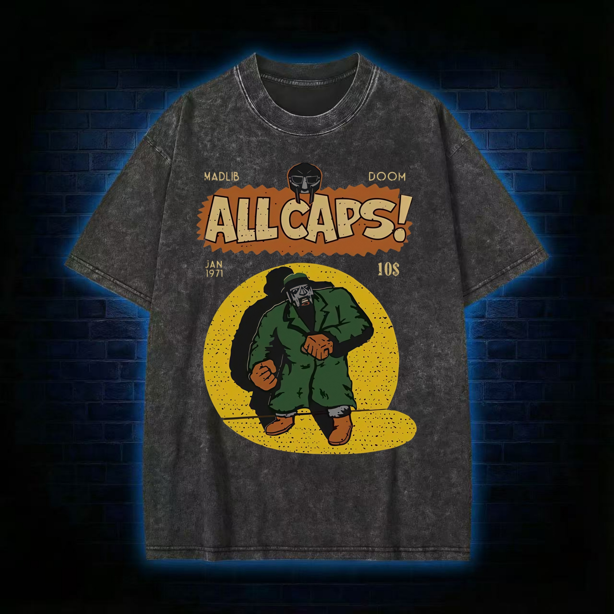 All Caps Vintage Washed T-shirt