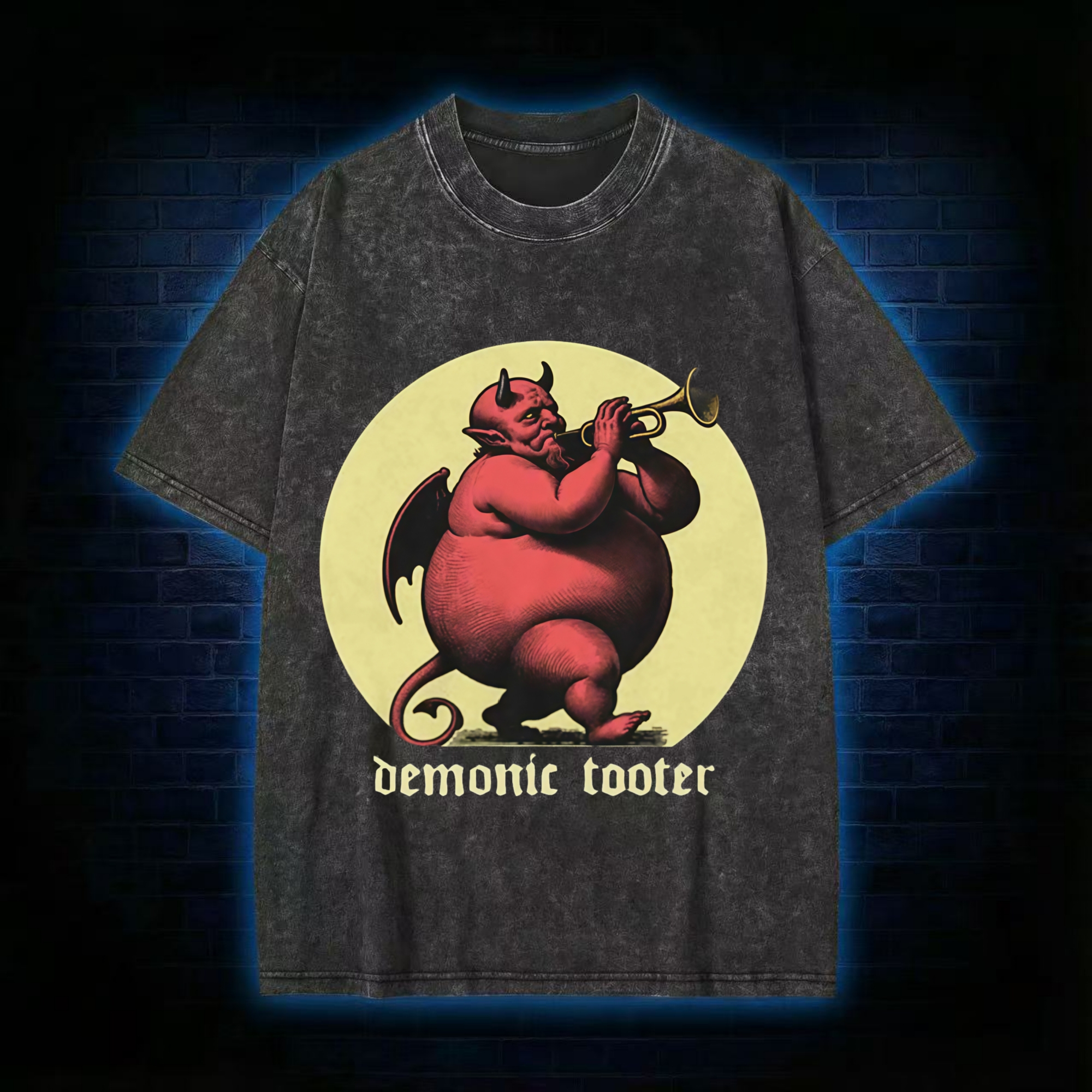 Demonic Tooter Washed T-shirt