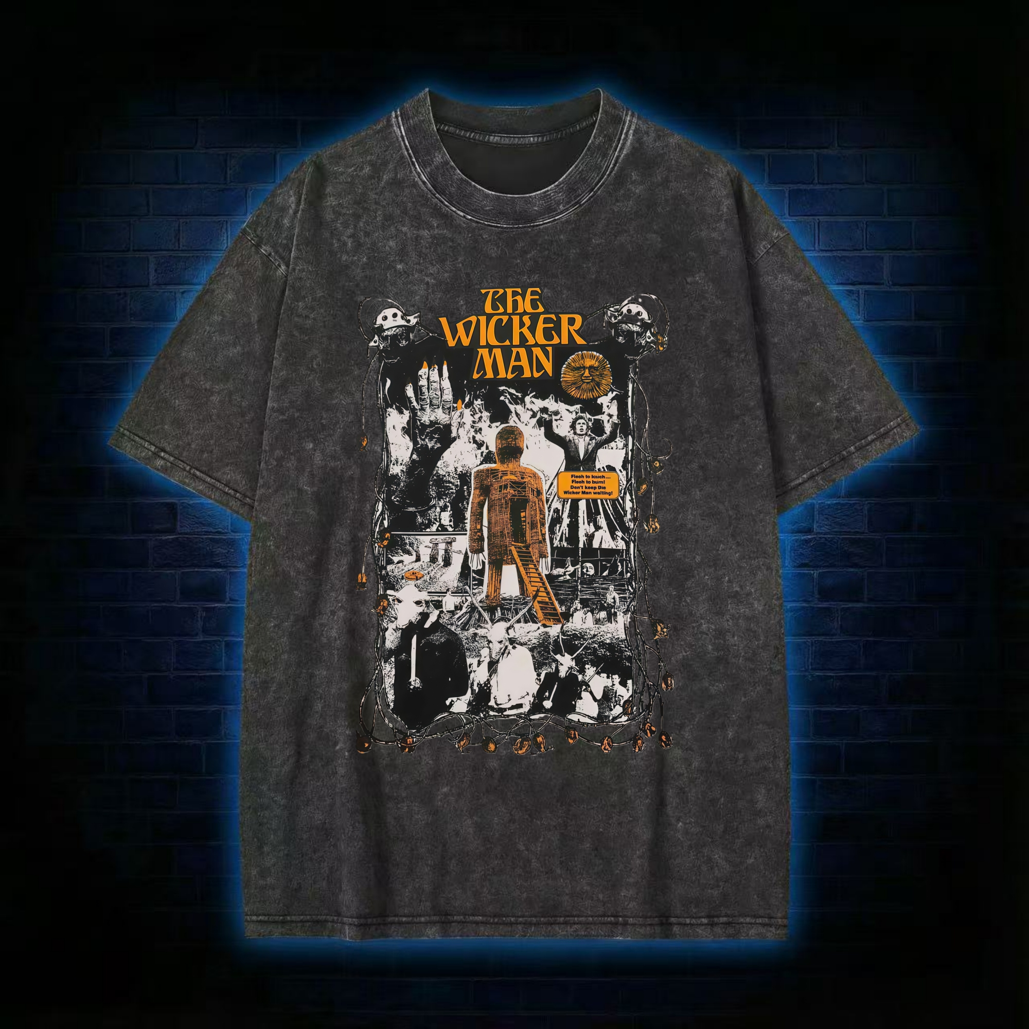 Flesh to Touch Flesh to Burn Washed T-shirt