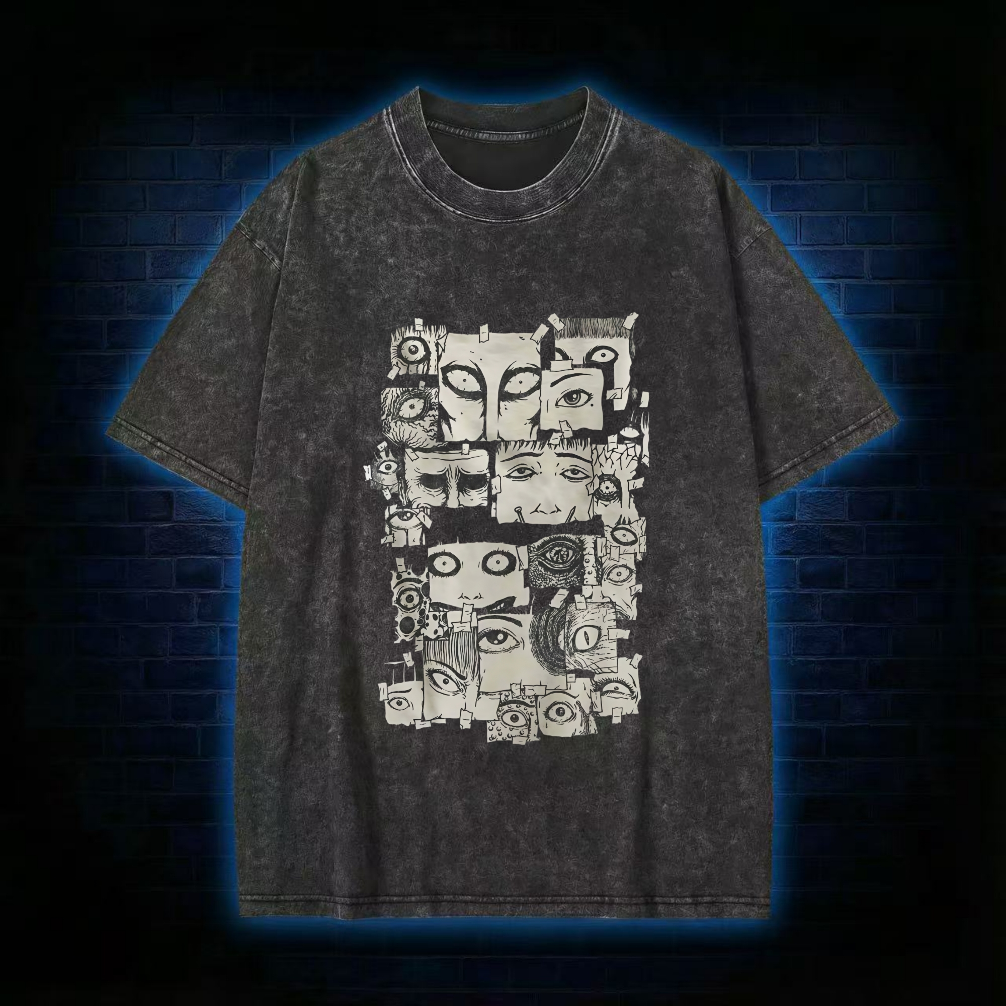 Eyes of Horrors Washed T-shirt