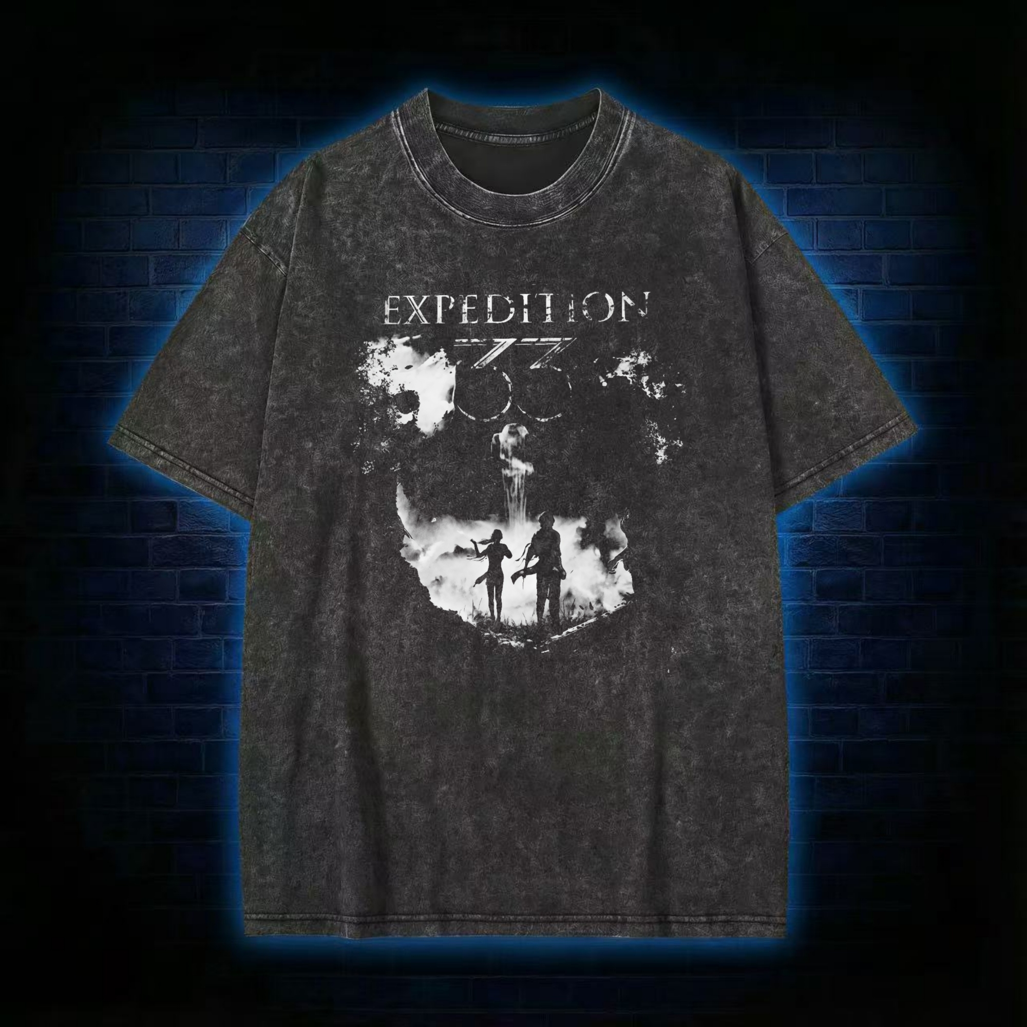 When One Falls. We Continue Washed T-shirt 