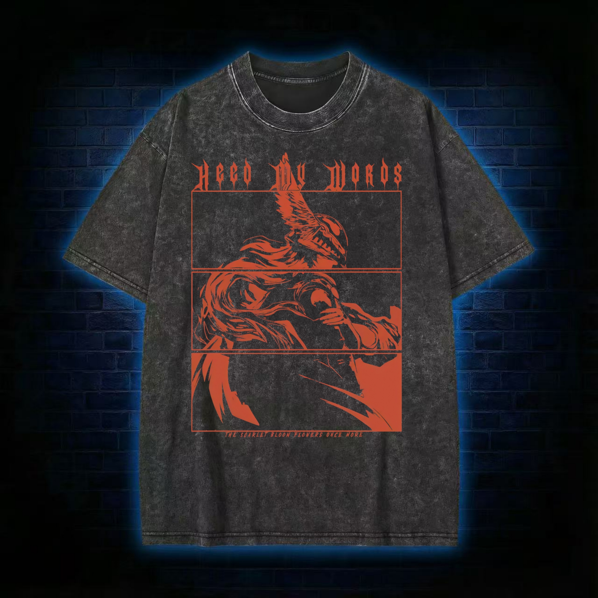 Heed my words Retro Washed T-shirt