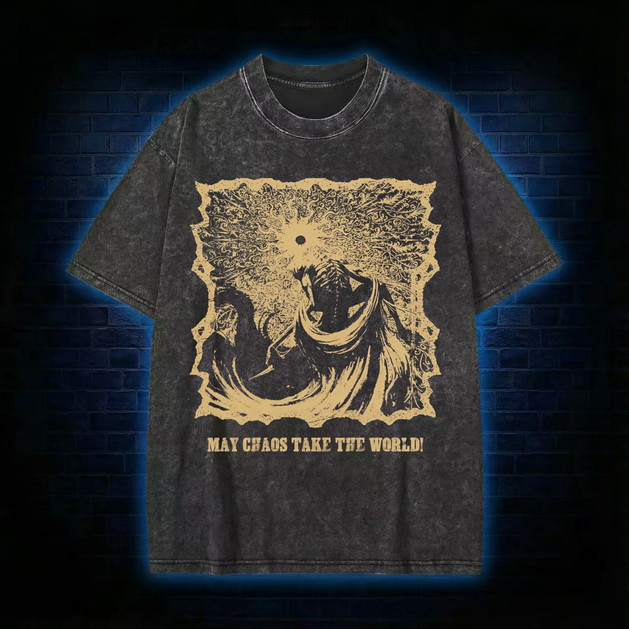 May Chaos Take The World Washed T-shirt