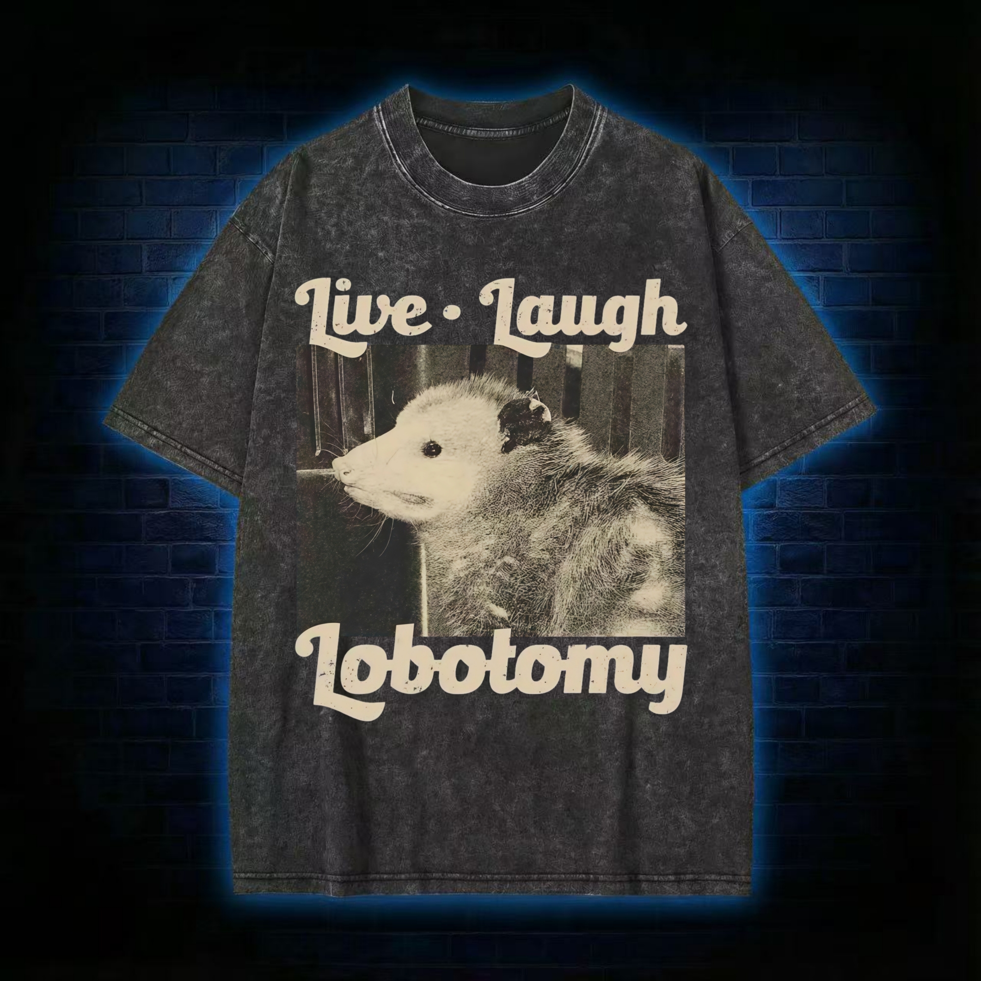 Live Laugh Lobotomy Washed T-shirt