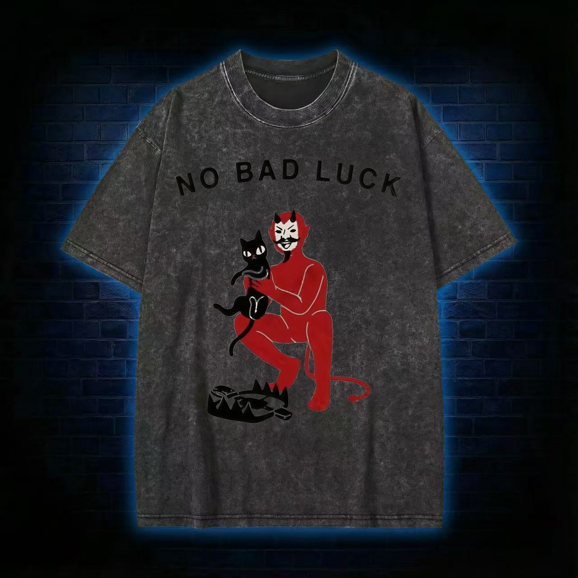 No Bad Luck Washed T-shirt