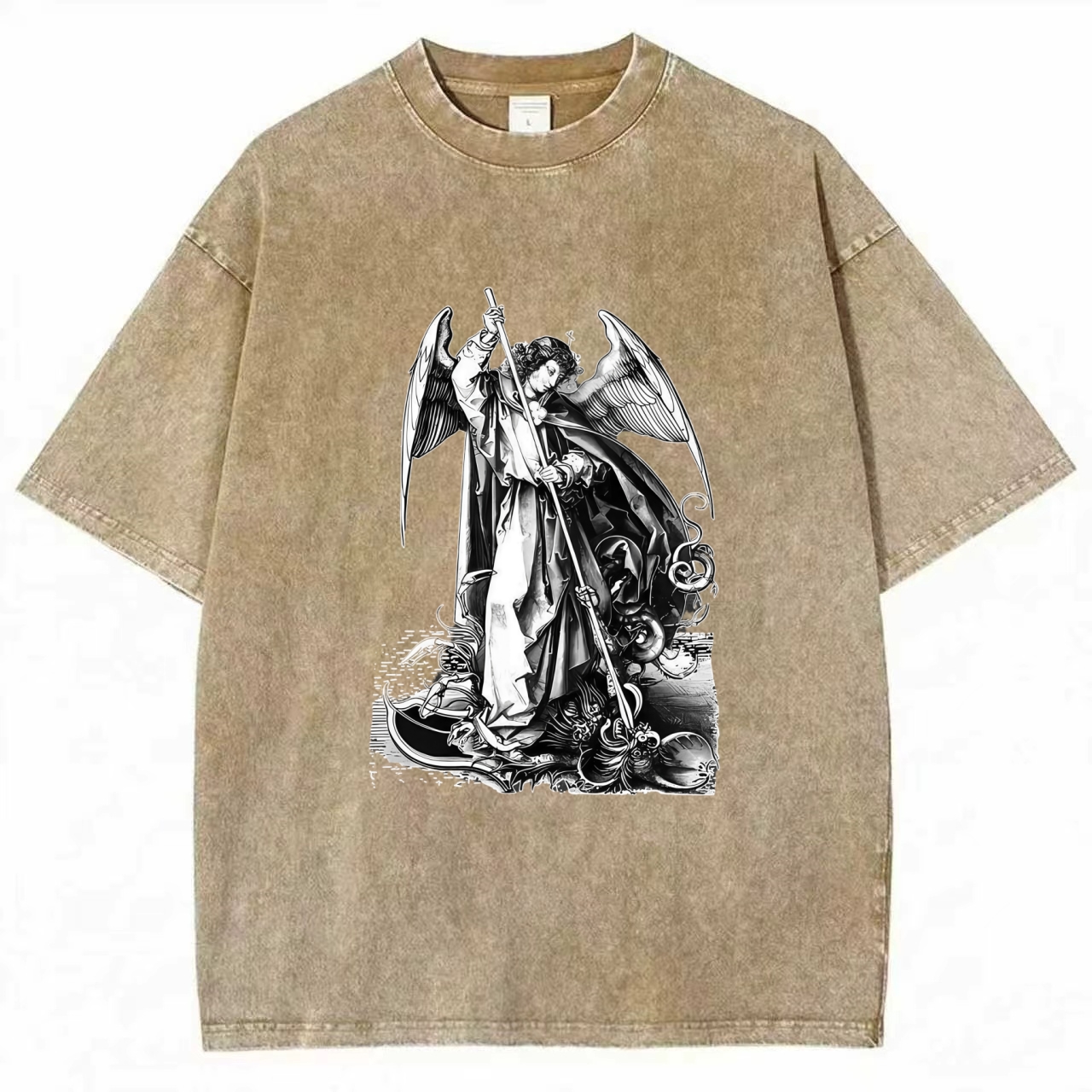 St Michael Archangel Washed T-shirt