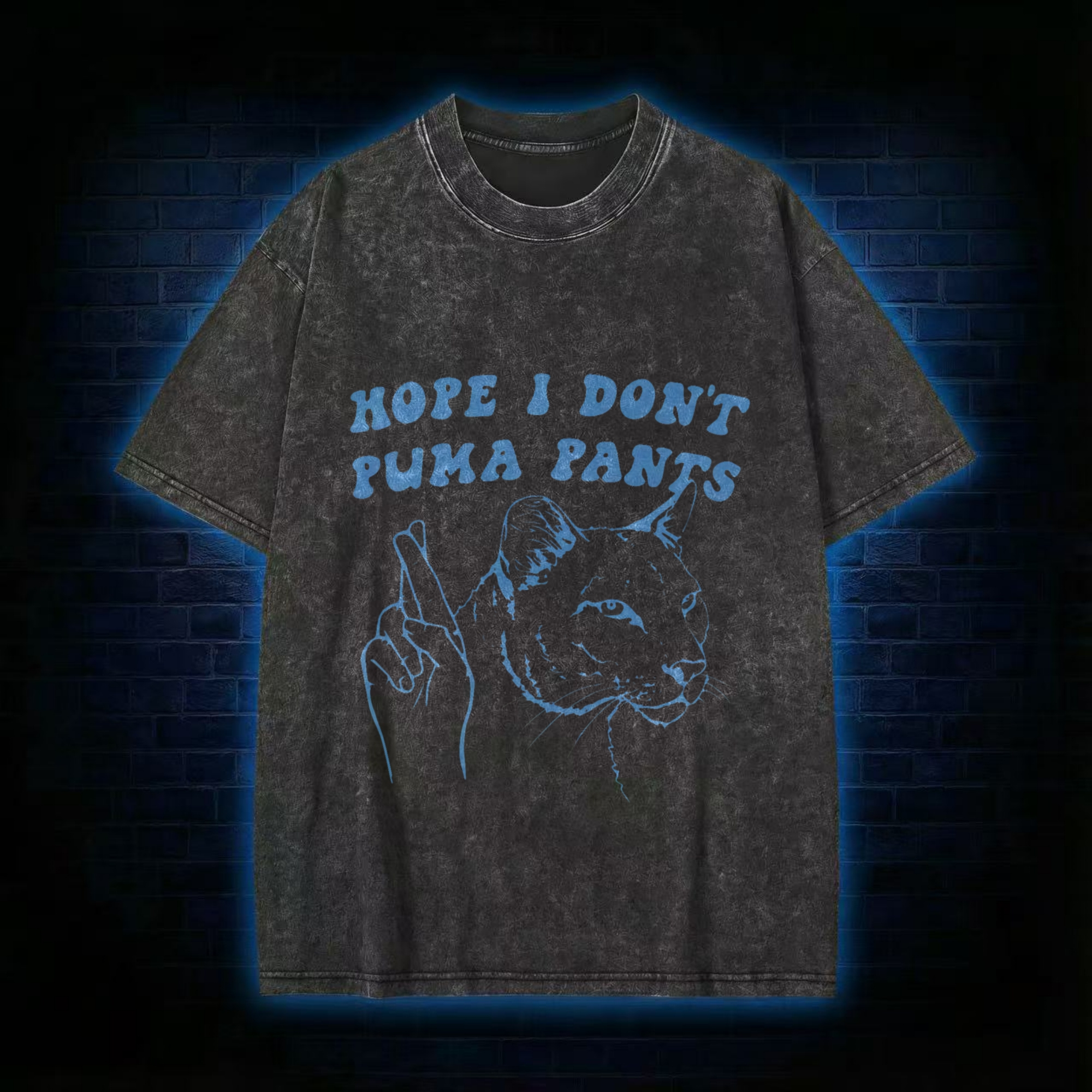 Hope I Don't Puma Pants Washed T-shirt