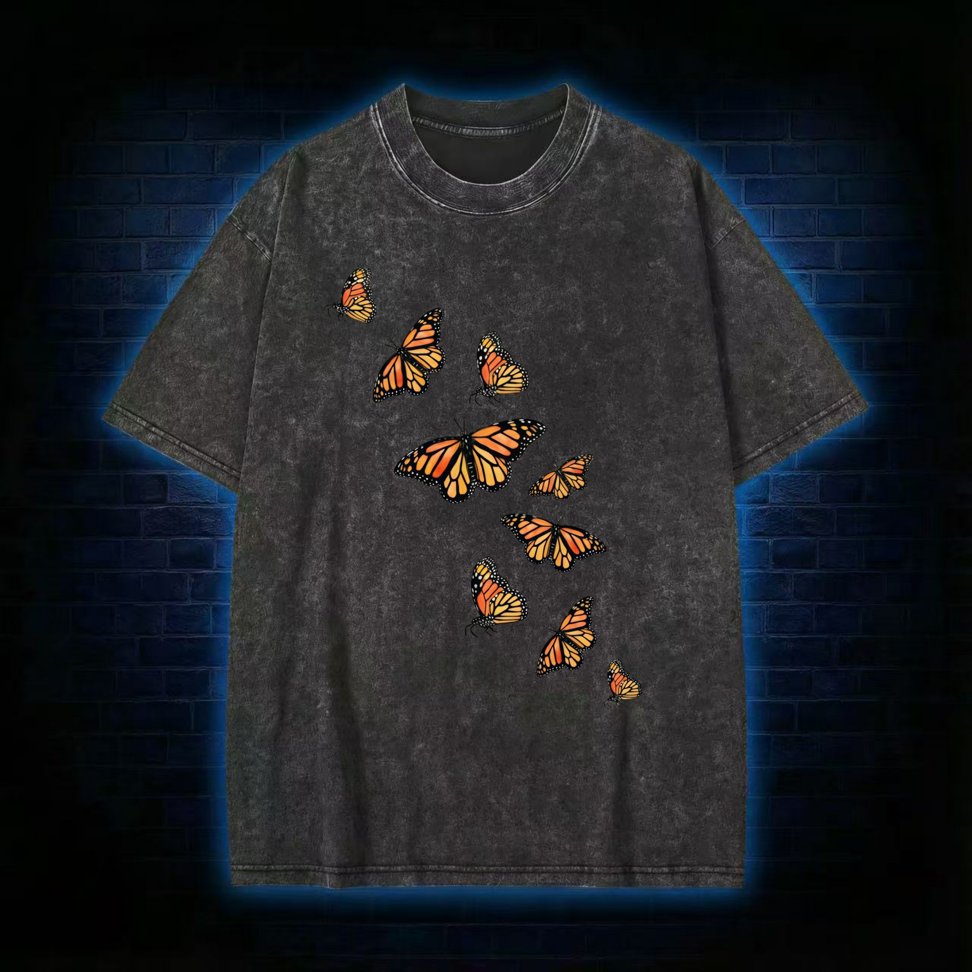 Monarch Butterfly Flight Washed T-shirt