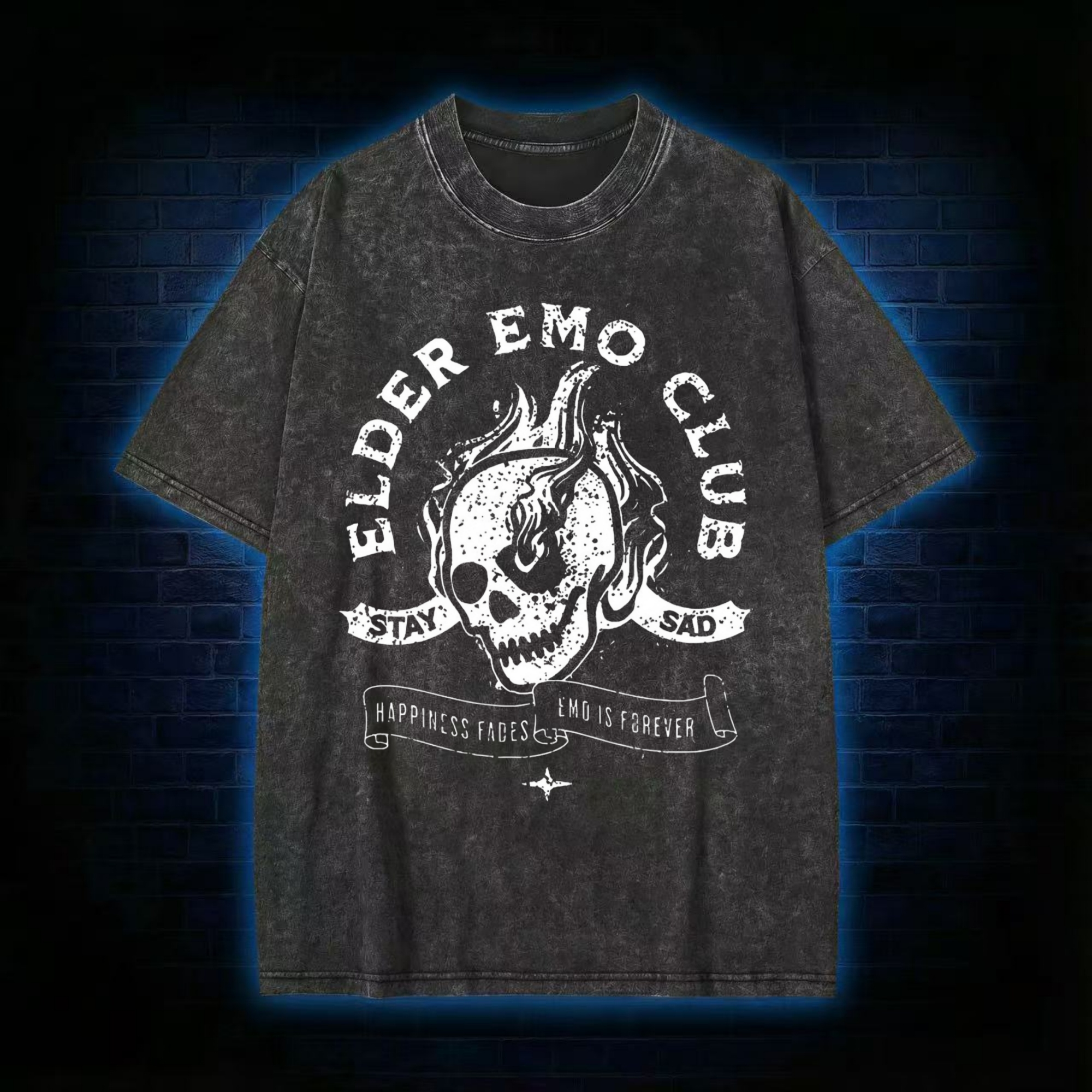 Elder Emo Club Washed T-shirt