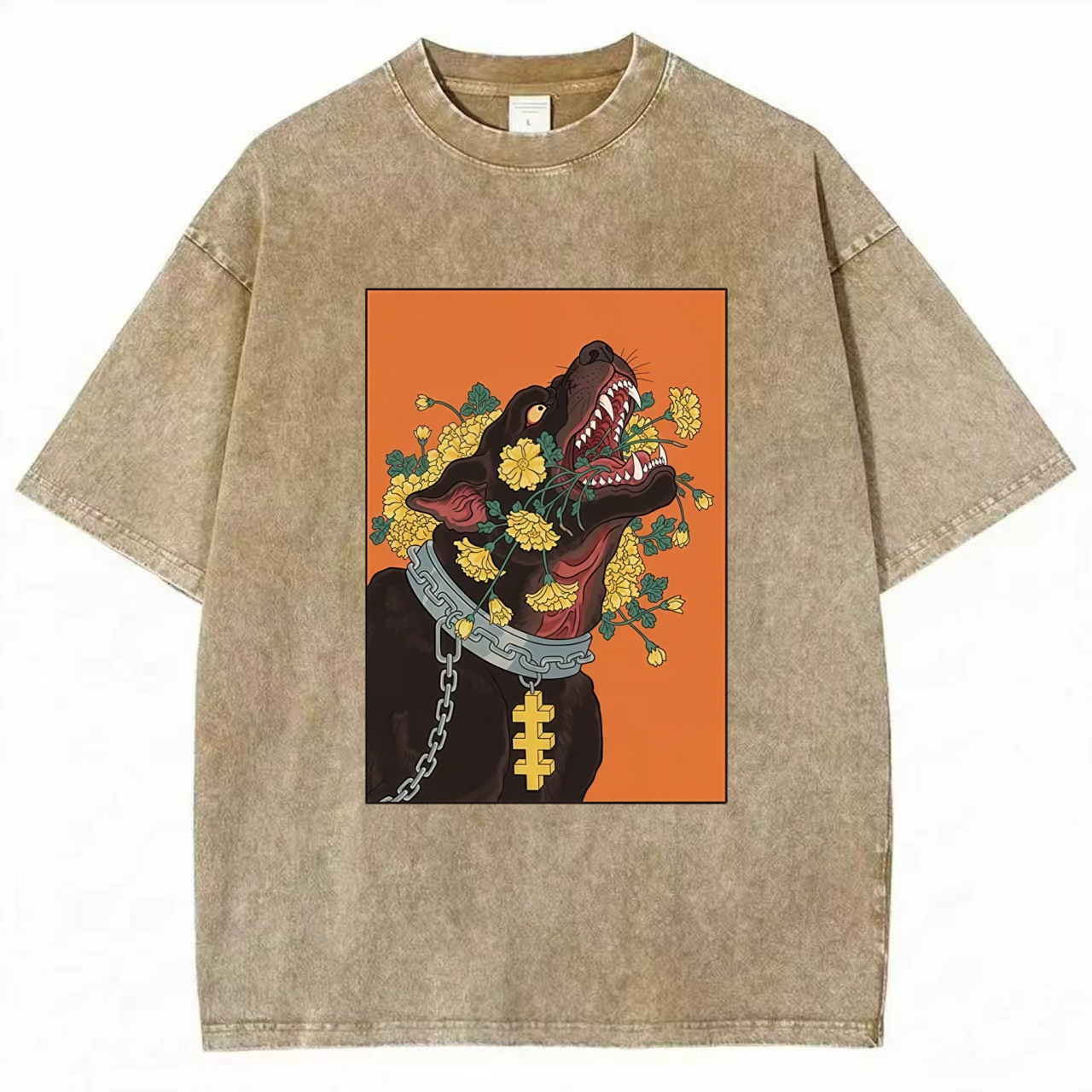 Tokyo-Tiger Hellhound Washed T-Shirt