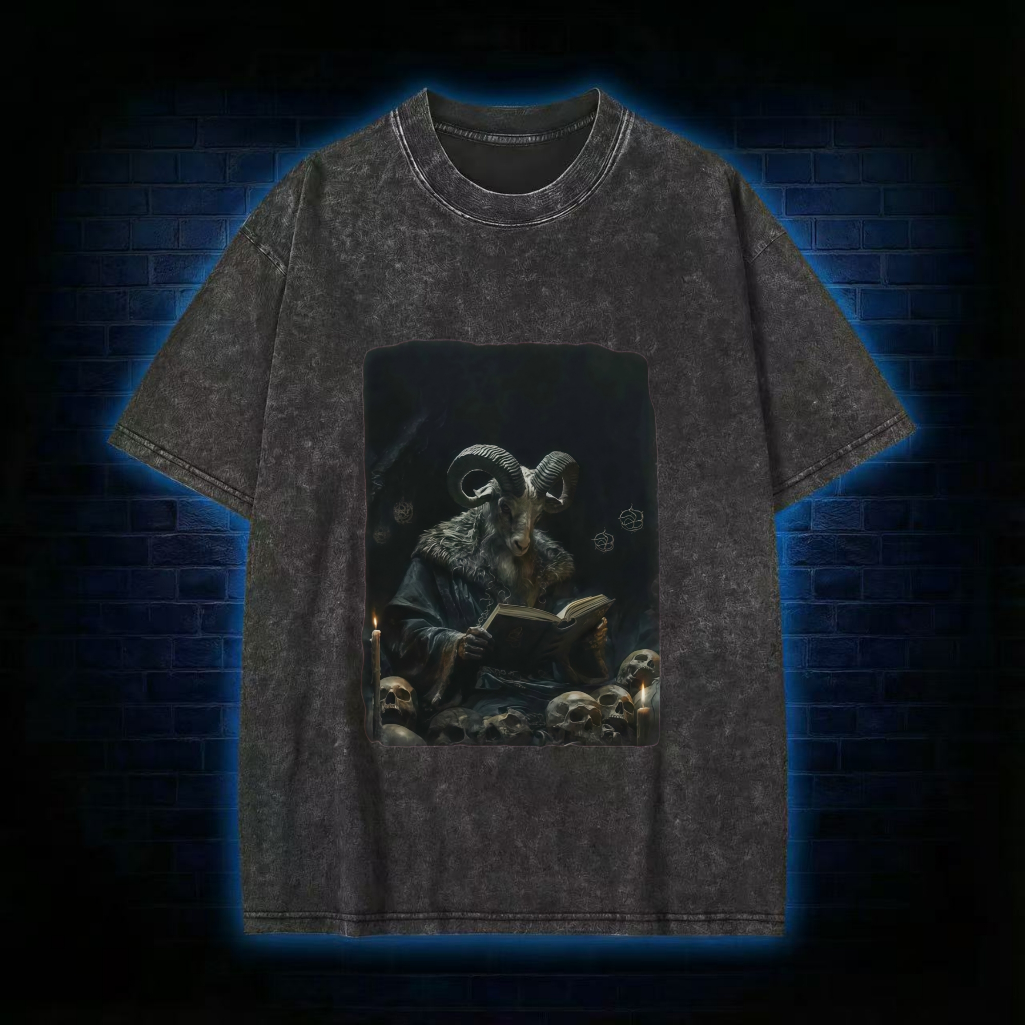 The Goat Devil Reading Washed T-shirt