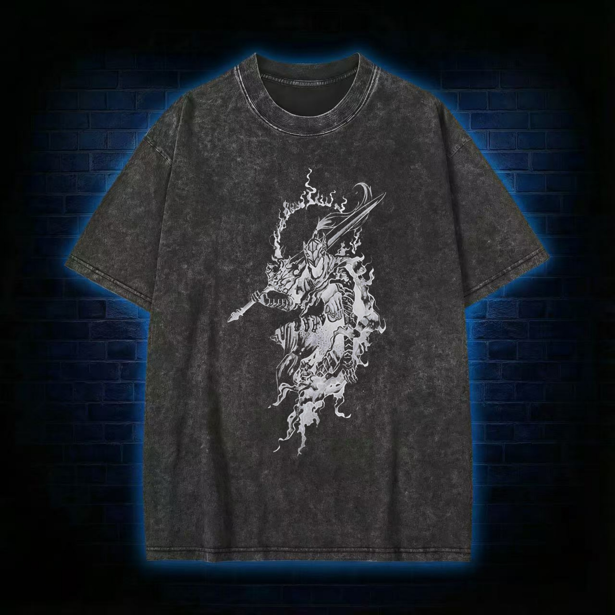 Retro Into The Abyss Washed T-shirt