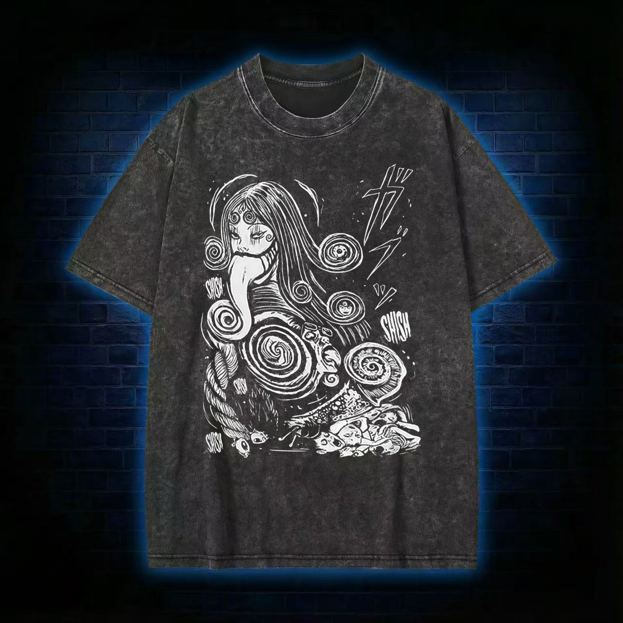 Spiral Girl Washed T-shirt