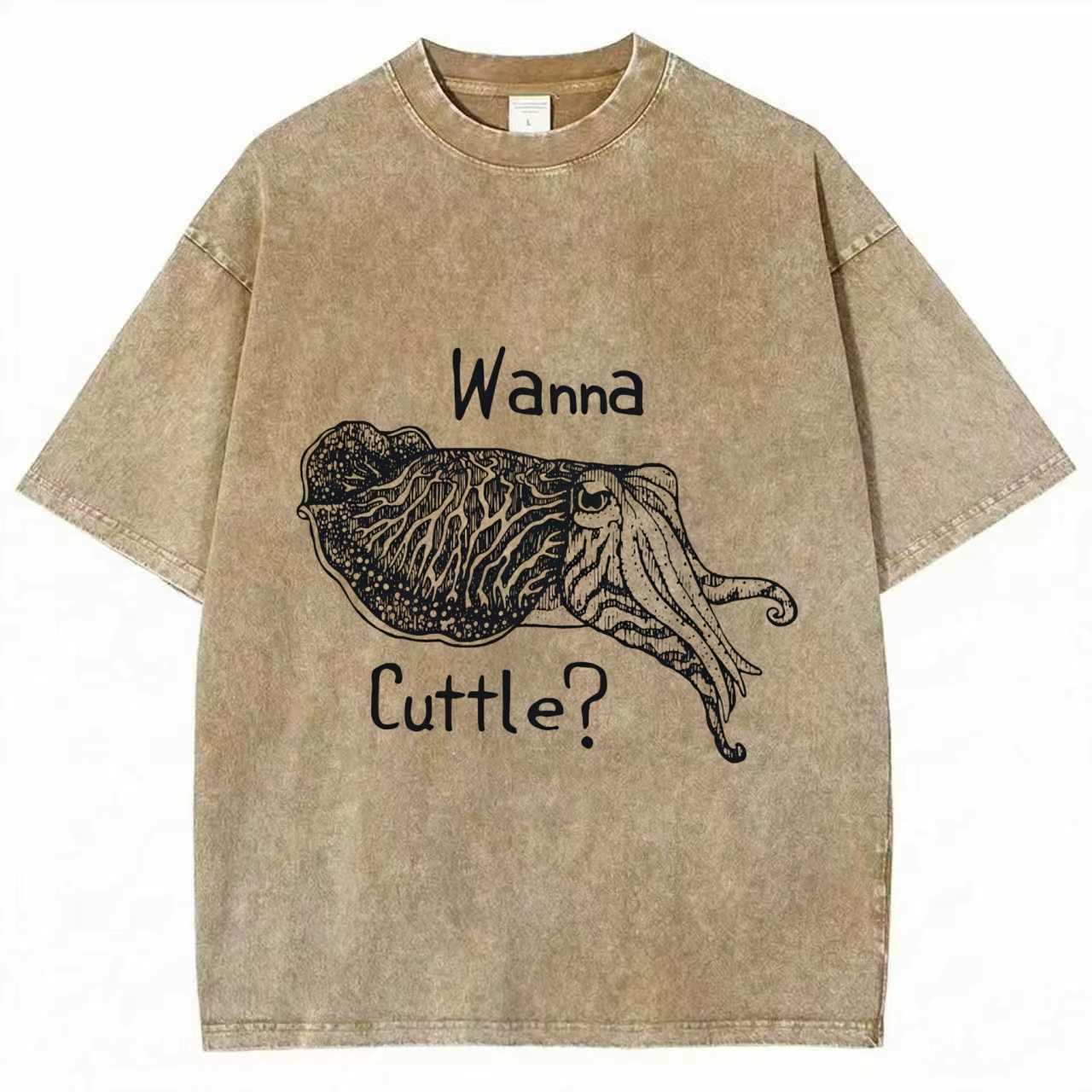 Wanna Cuttle Washed T-shirt