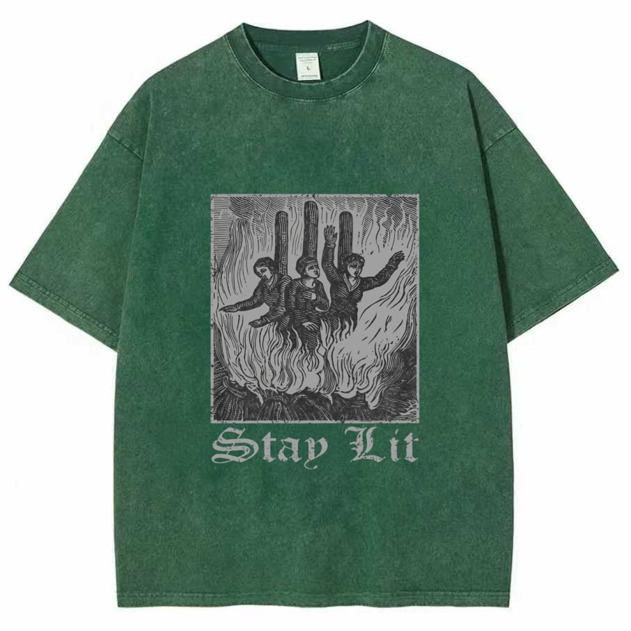 Stay Lit Washed T-shirt