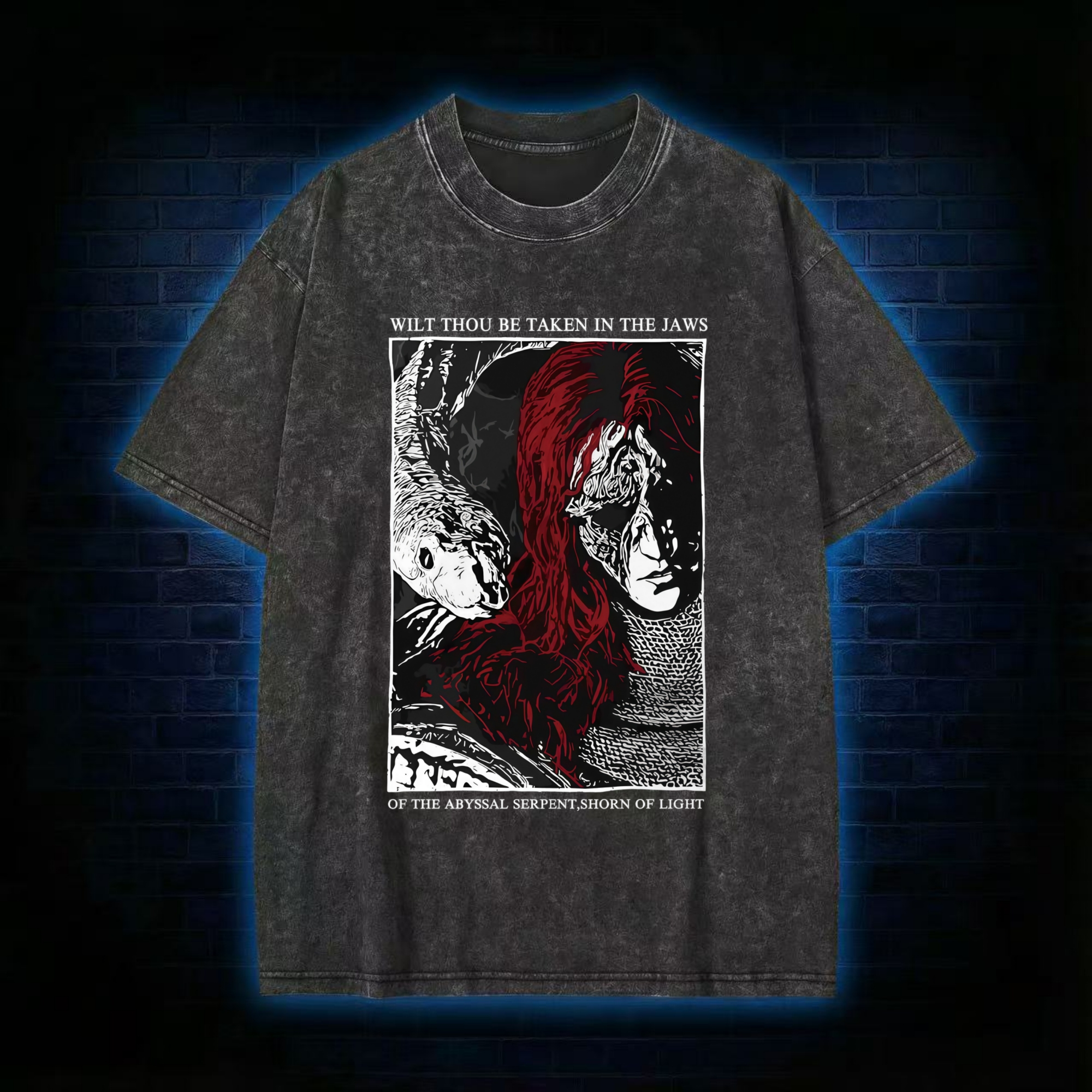 The Abyssal Serpen Washed T-shirt