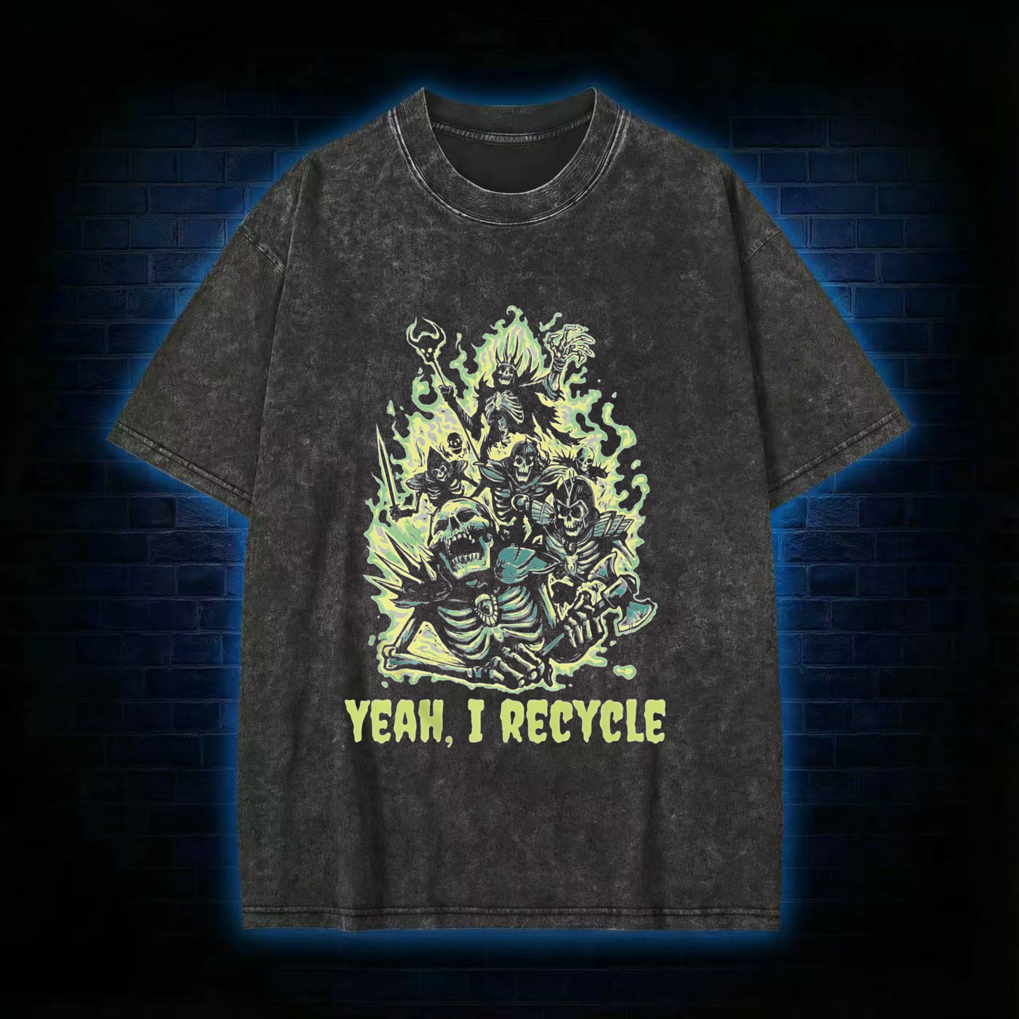 Yeah, I Recycle Washed T-shirt