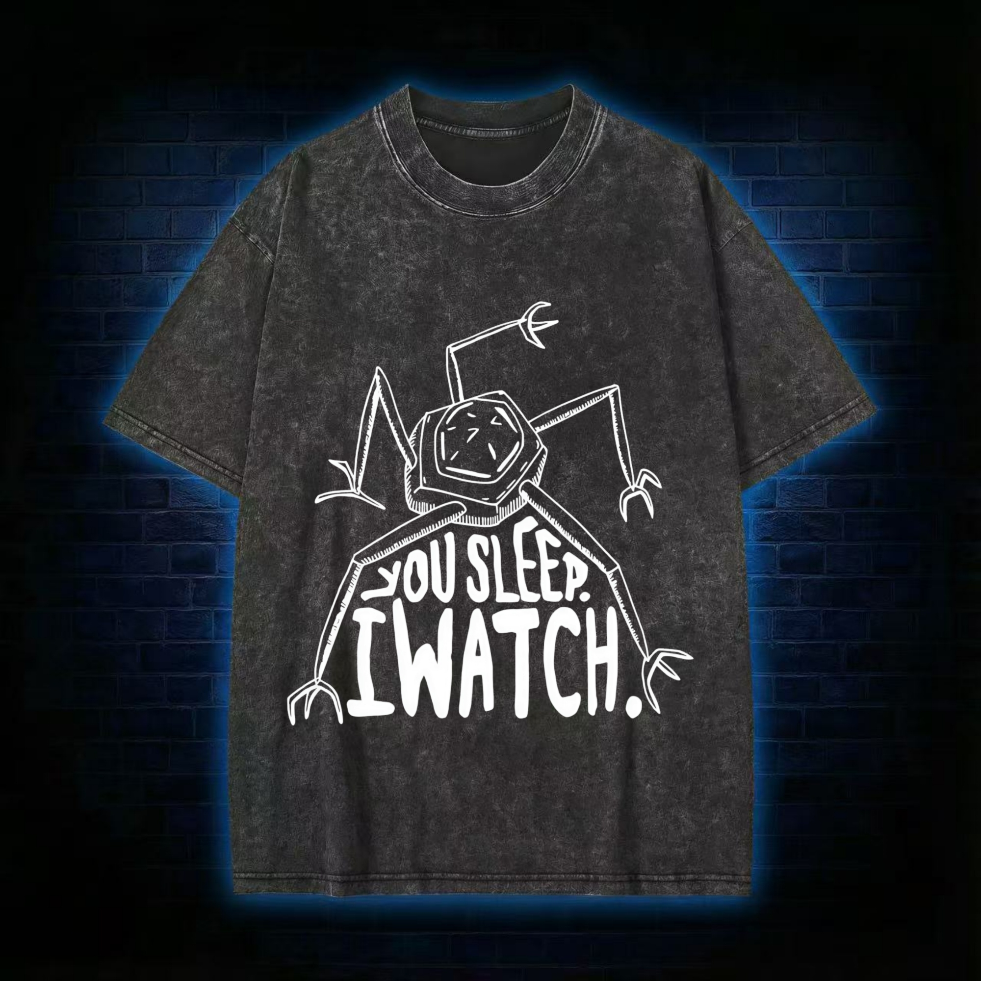 You Sleep I Watch Washed T-shirt
