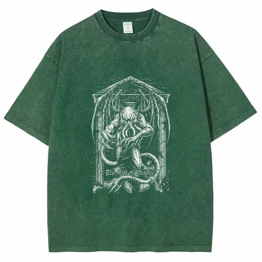 The Call of Cthulhu Washed T-shirt