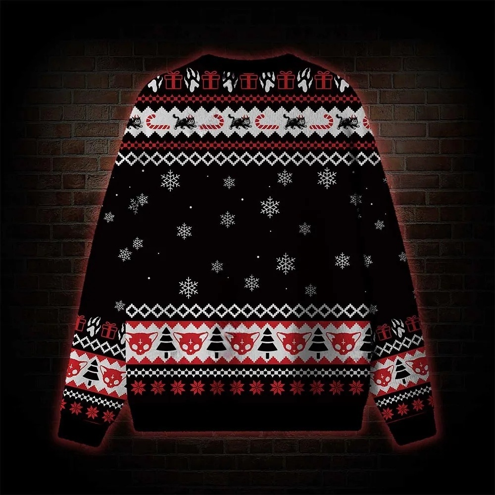 Demon Cat  Ugly Sweatshirts