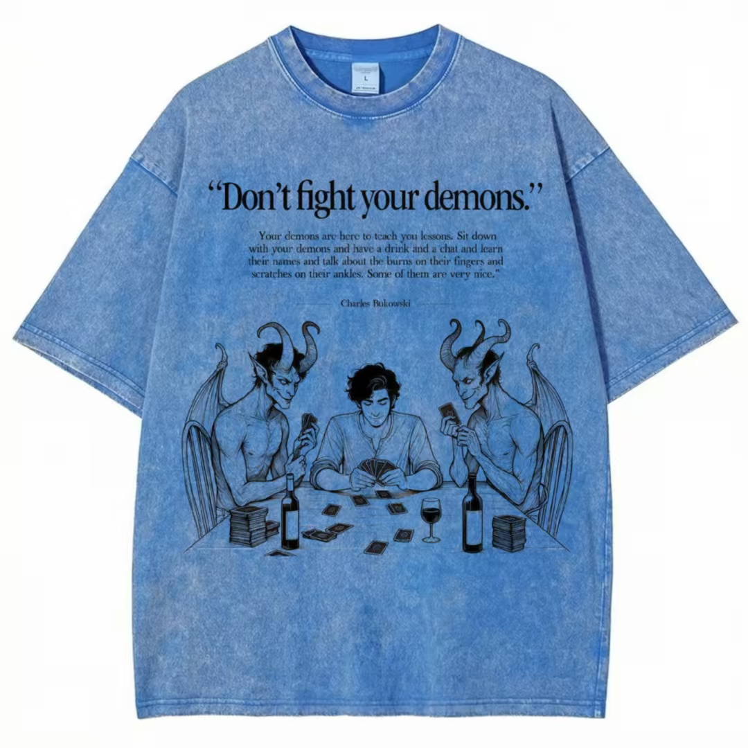 Don't Fight Your Demons Washed T-shirt