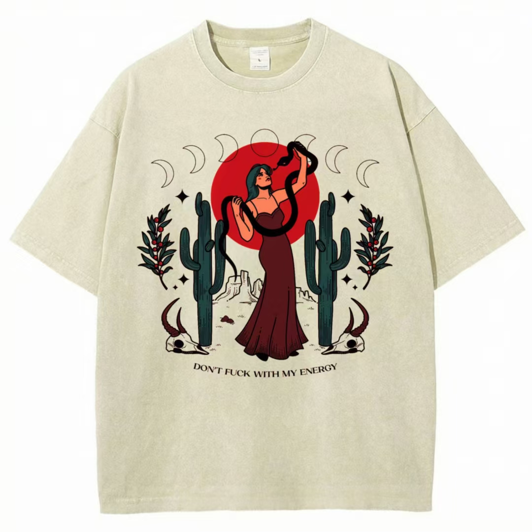 Don't Fuck With My Energy Washed T-shirt