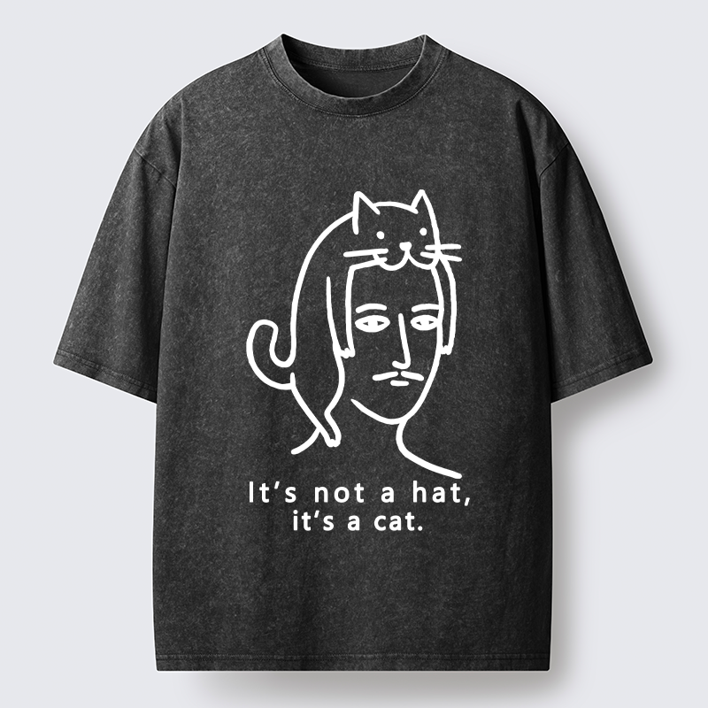  Not Hat It’s A Cat Washed T-Shirt