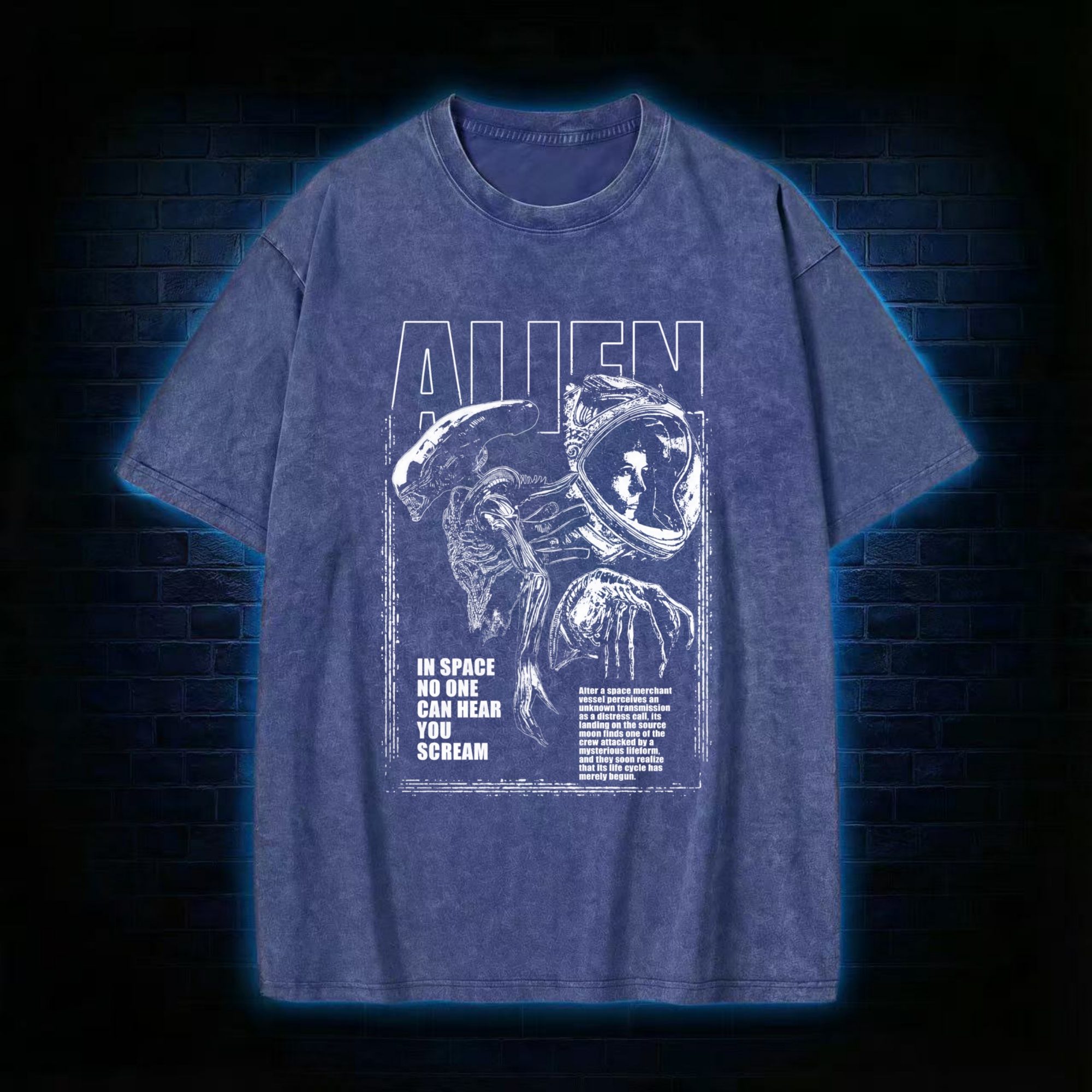 Alien Space Washed T-shirt