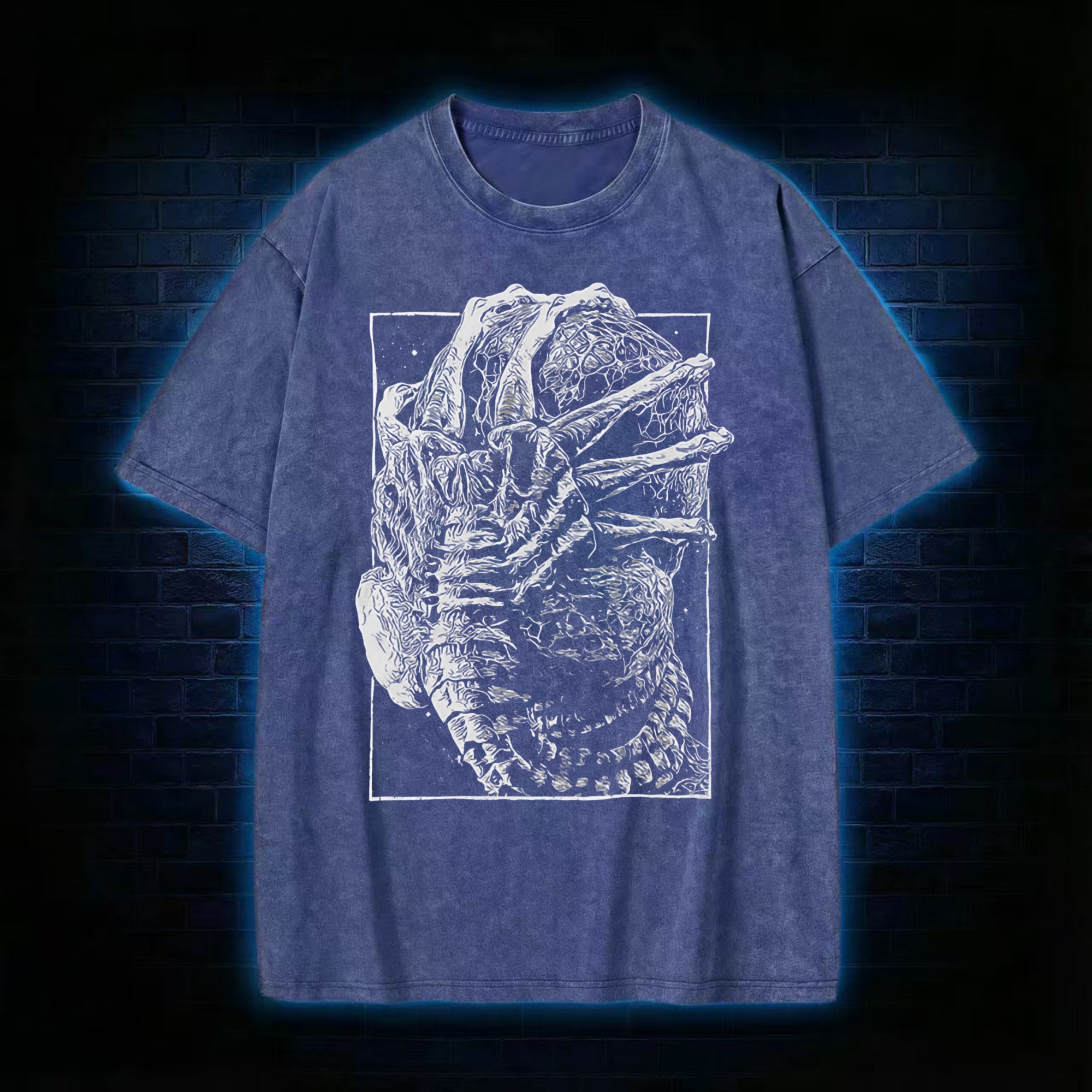 Alien Delivery Guy Washed T-shirt