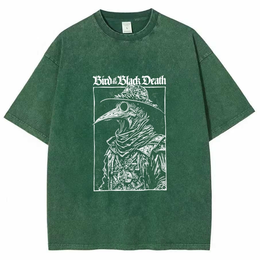 Bird of The Black Death Washed T-shirt