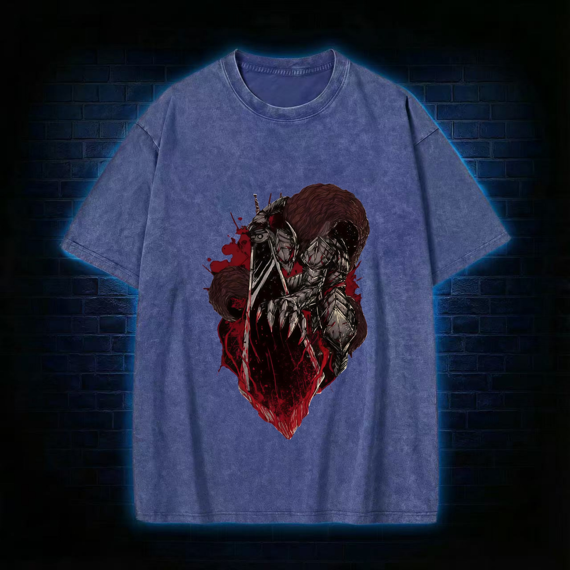 Black Swordsman Washed T-shirt