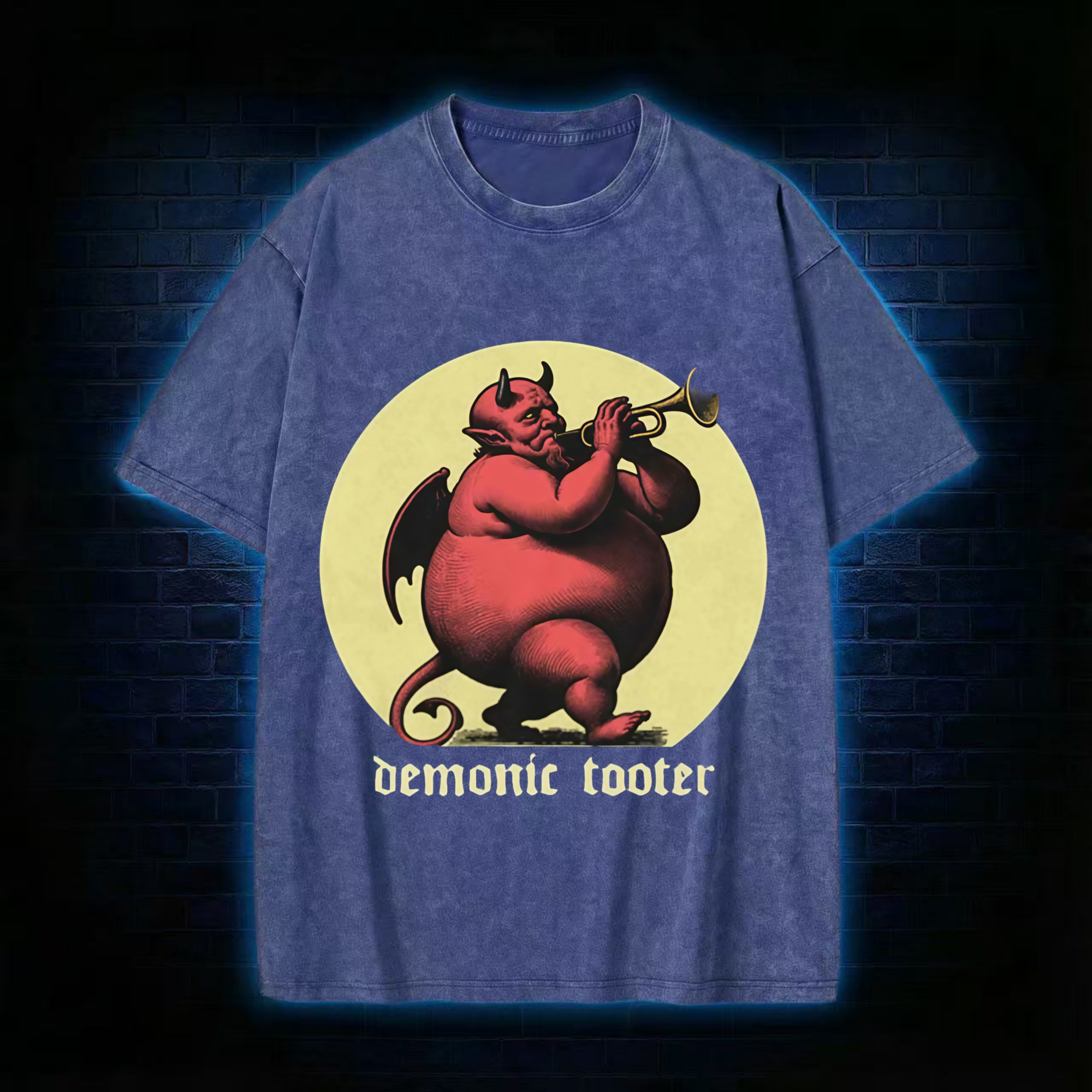 Demonic Tooter Washed T-shirt