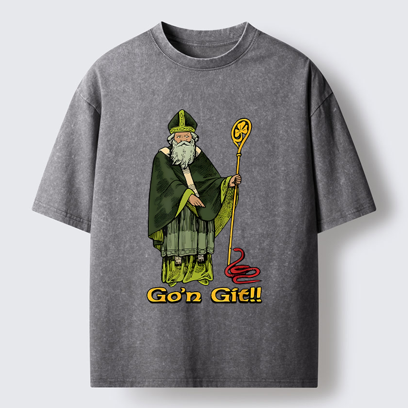  St Patrick's Day Funny Washed T-Shirt
