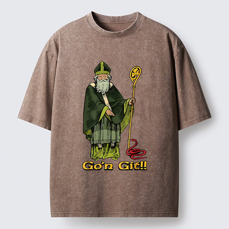  St Patrick's Day Funny Washed T-Shirt