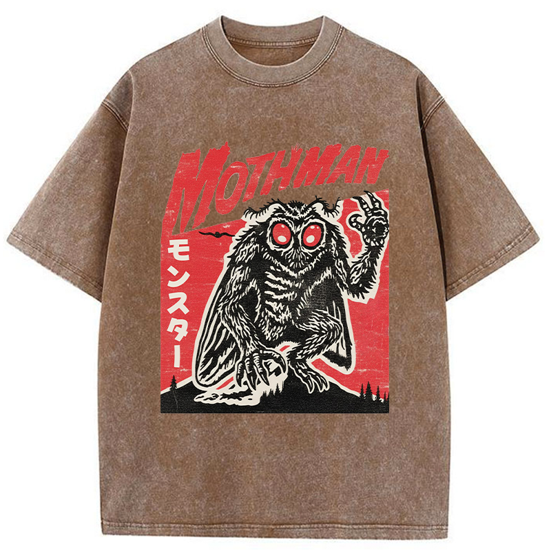 Retro Mothman Washed T-Shirt