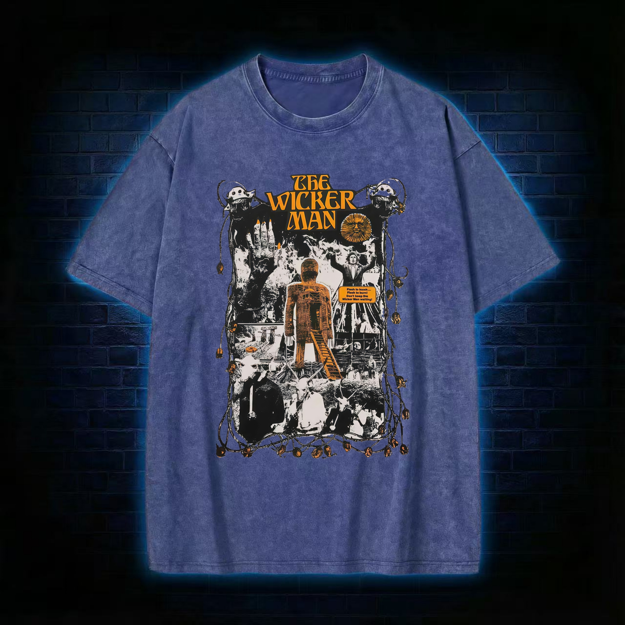 Flesh to Touch Flesh to Burn Washed T-shirt