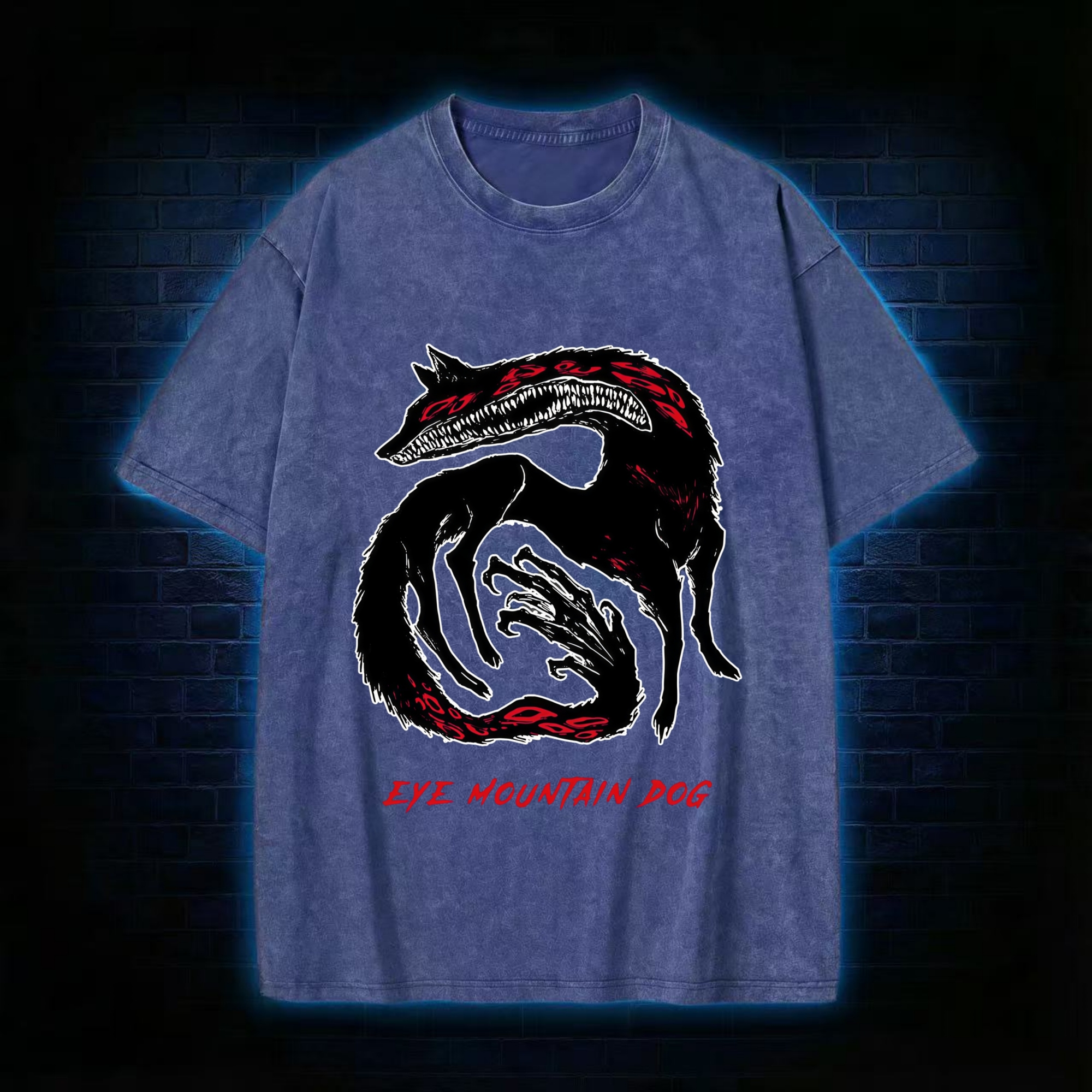 Eye Mountain Dog Washed T-shirt