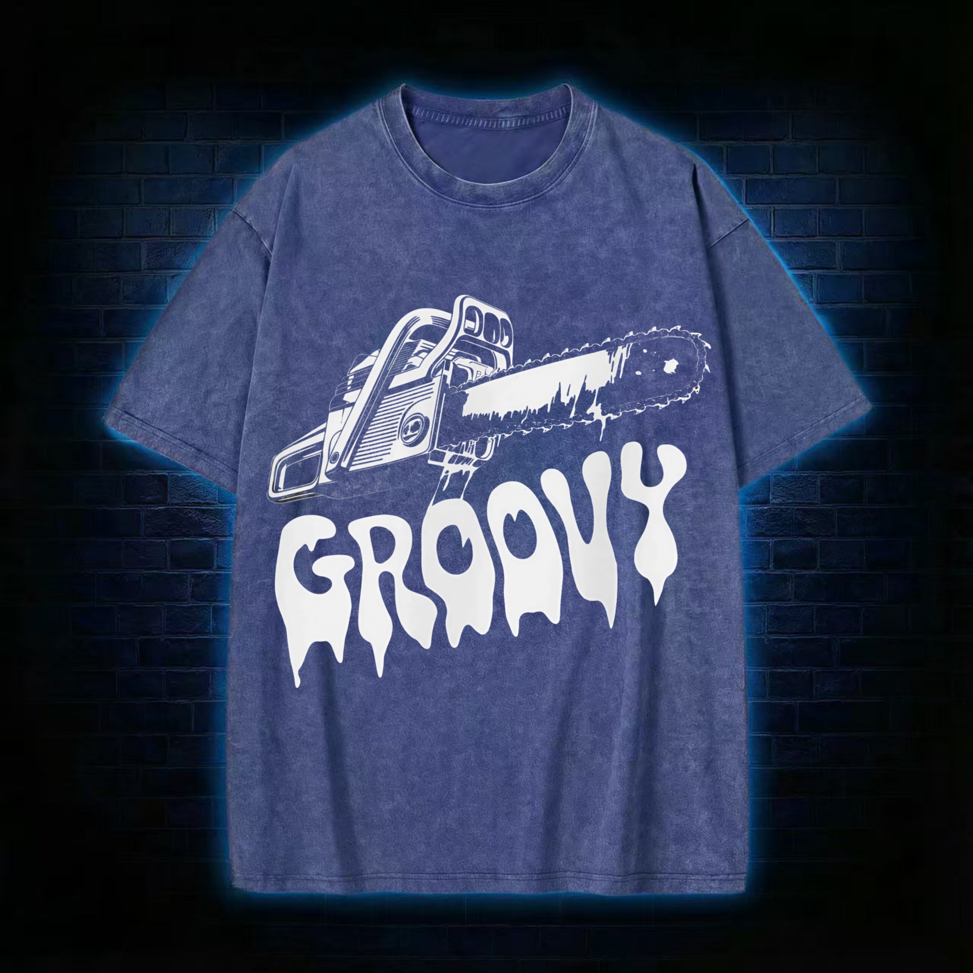 Groovy Chainsaw Washed T-shirt