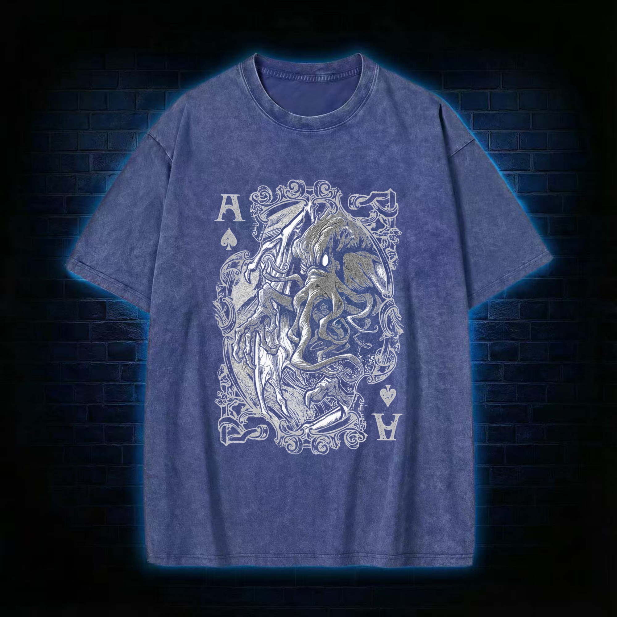Cthulhu Mythos Cards Washed T-shirt