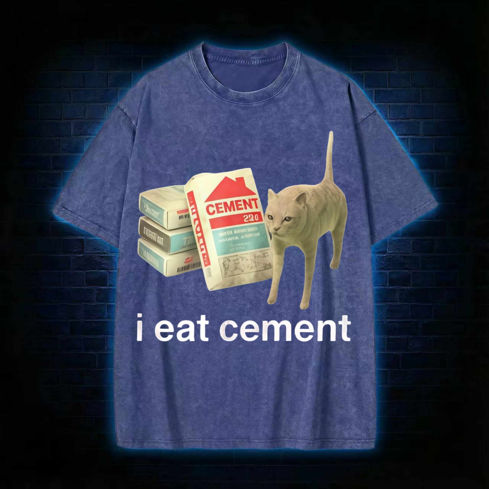 I Eat Cement Washed T-shirt