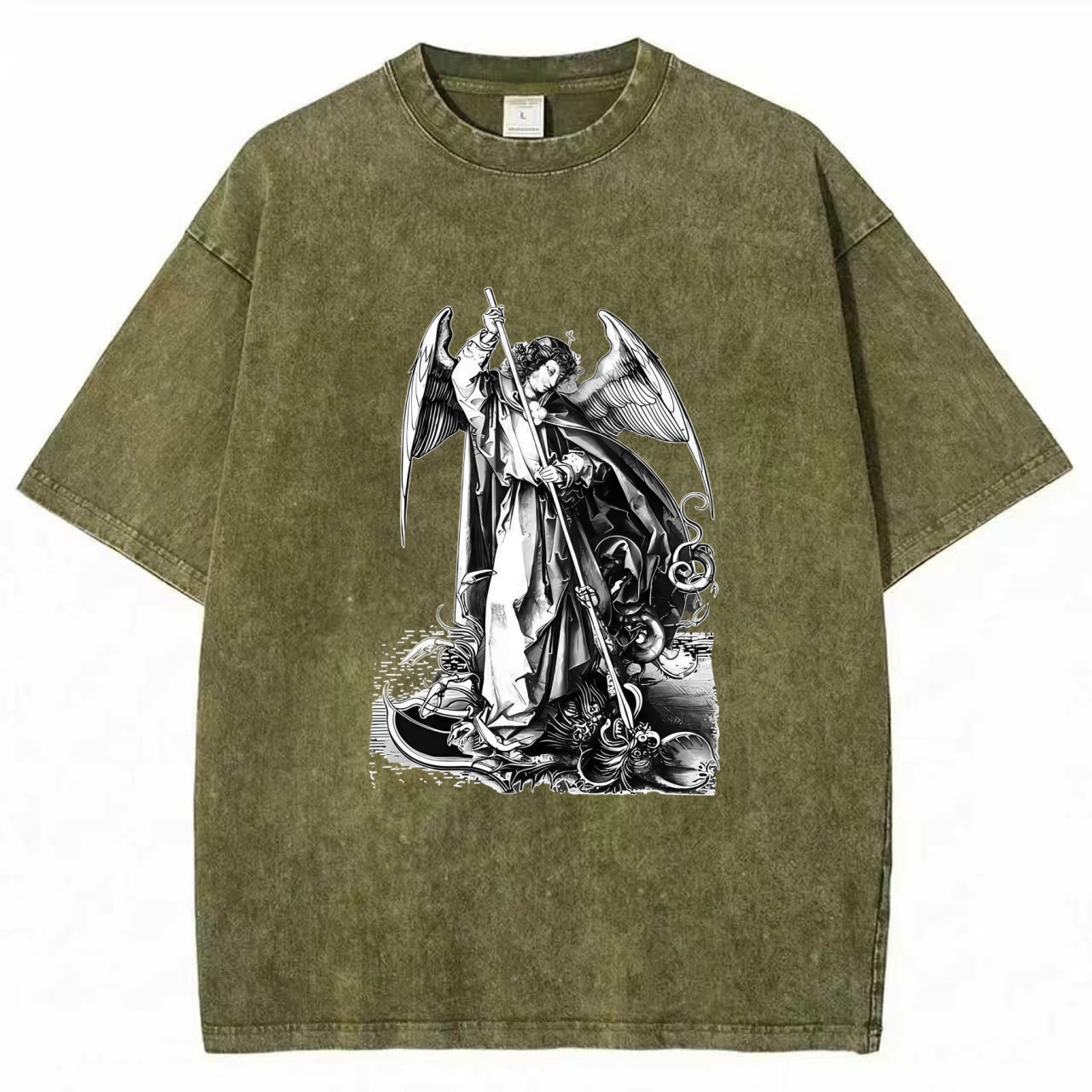 St Michael Archangel Washed T-shirt
