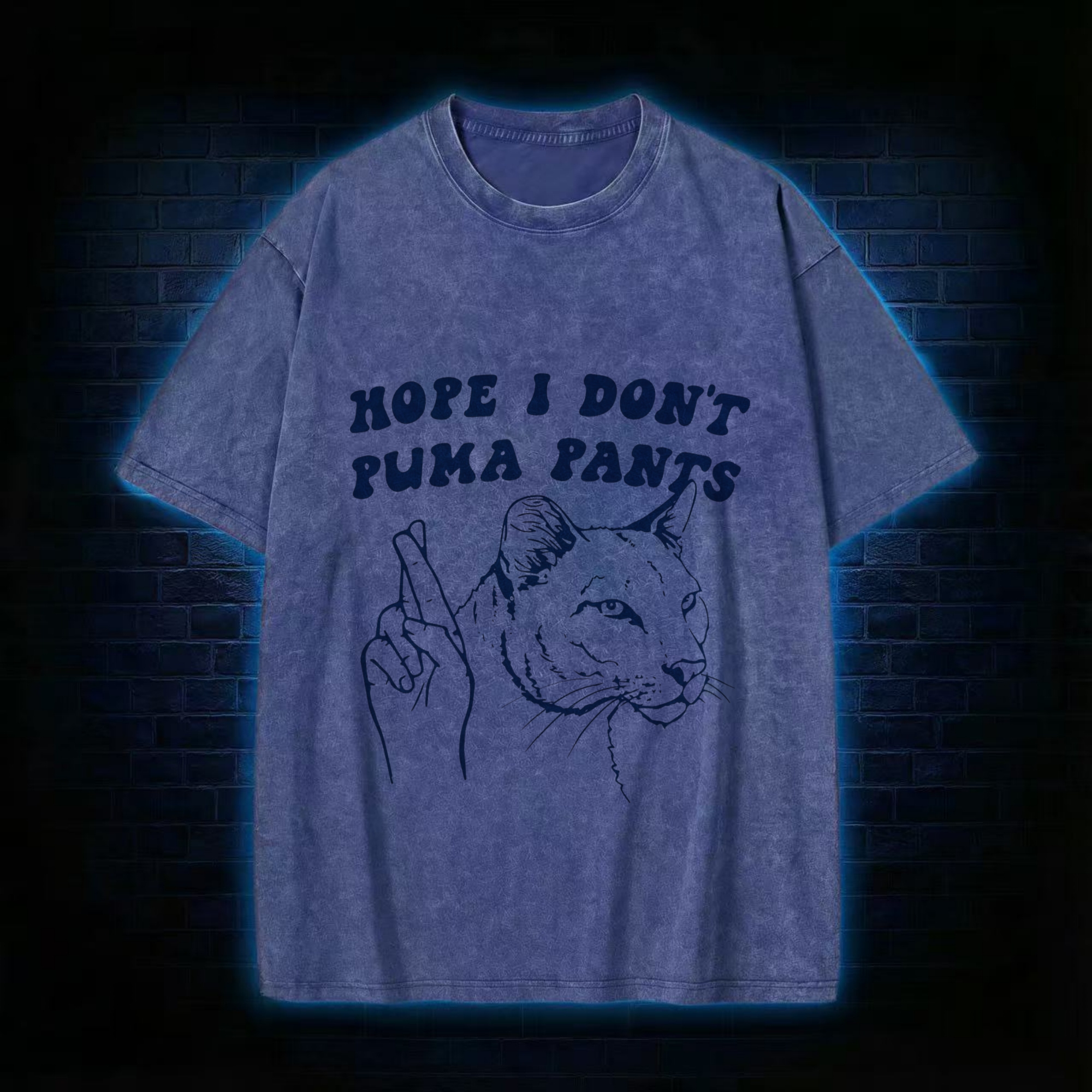 Hope I Don't Puma Pants Washed T-shirt