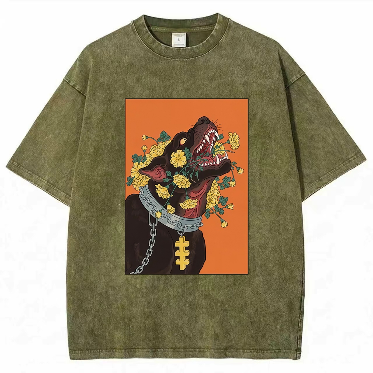 Tokyo-Tiger Hellhound Washed T-Shirt