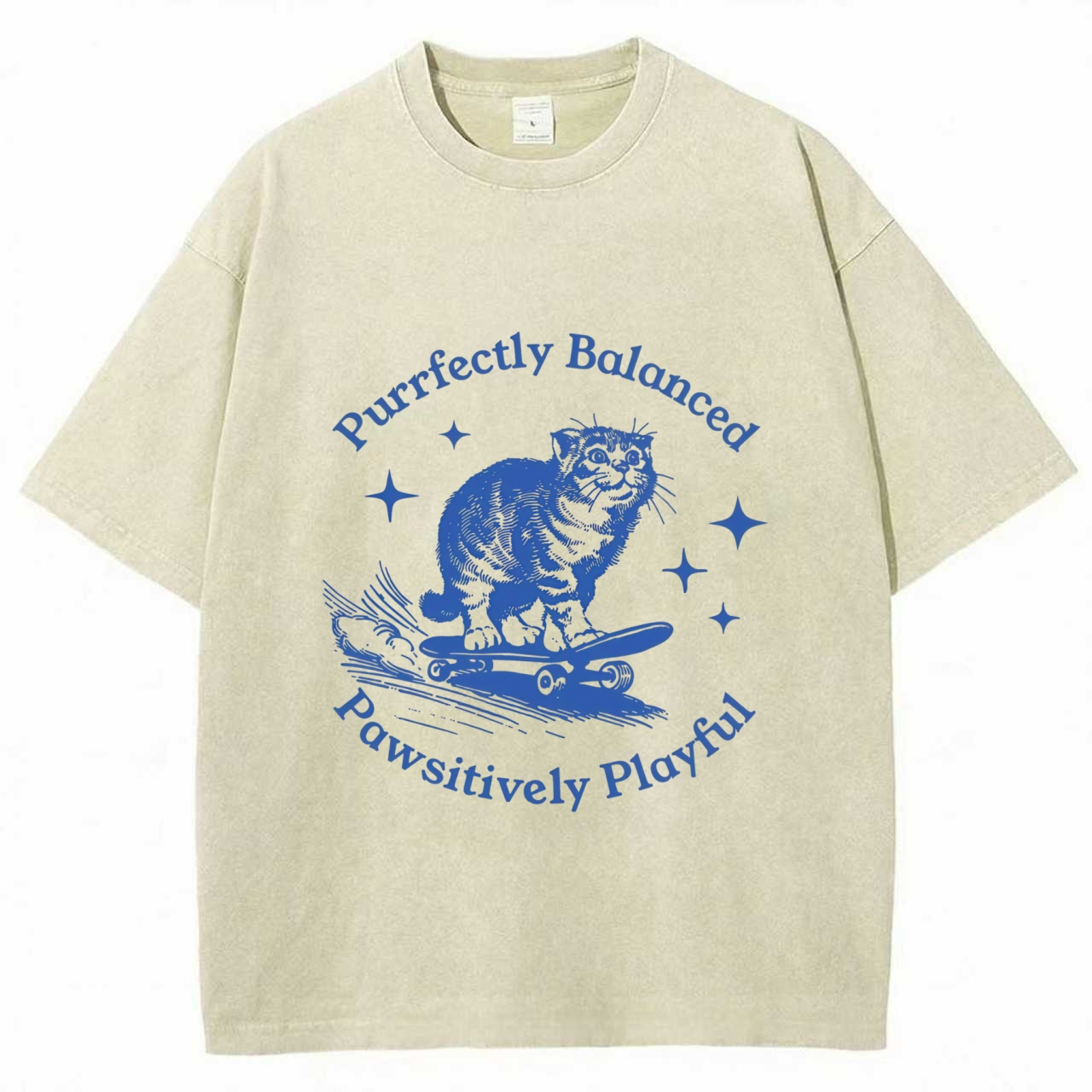 Purrfectly Balanced Washed T-shirt
