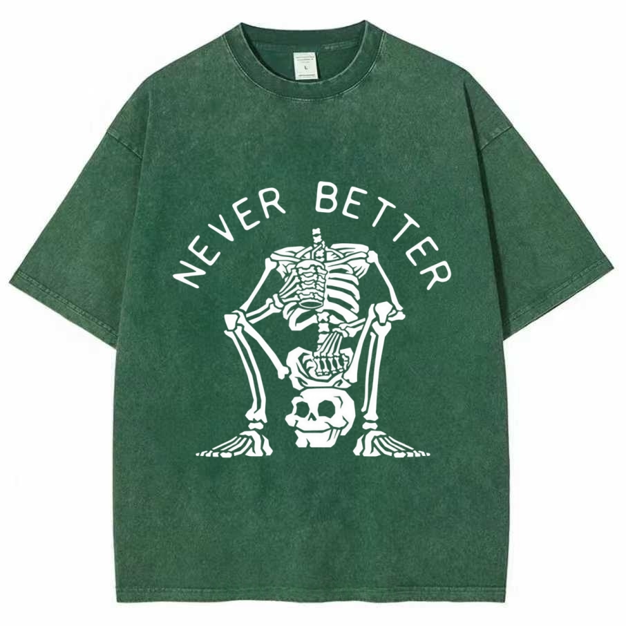 Never Better Graphic Washed T-shirt