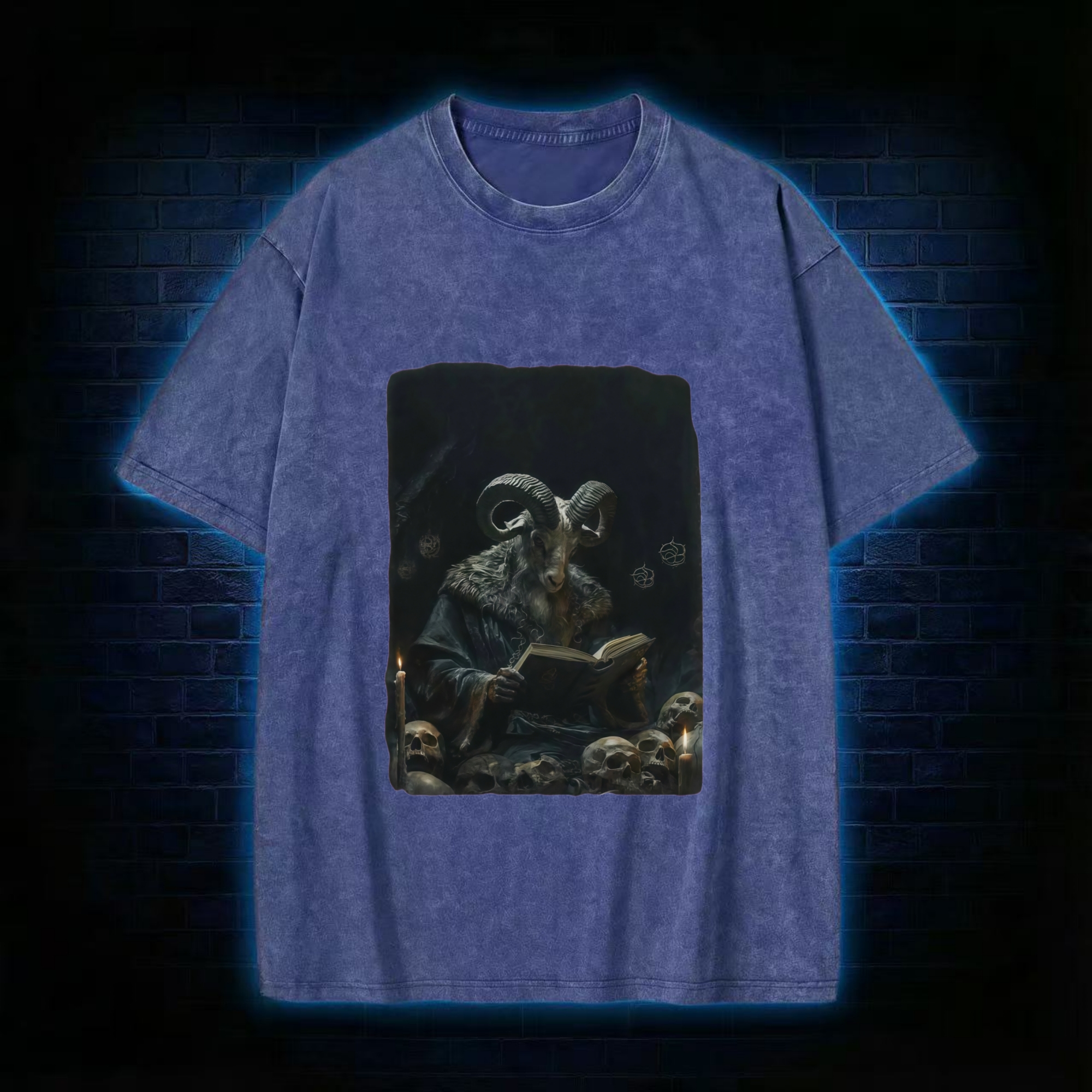 The Goat Devil Reading Washed T-shirt