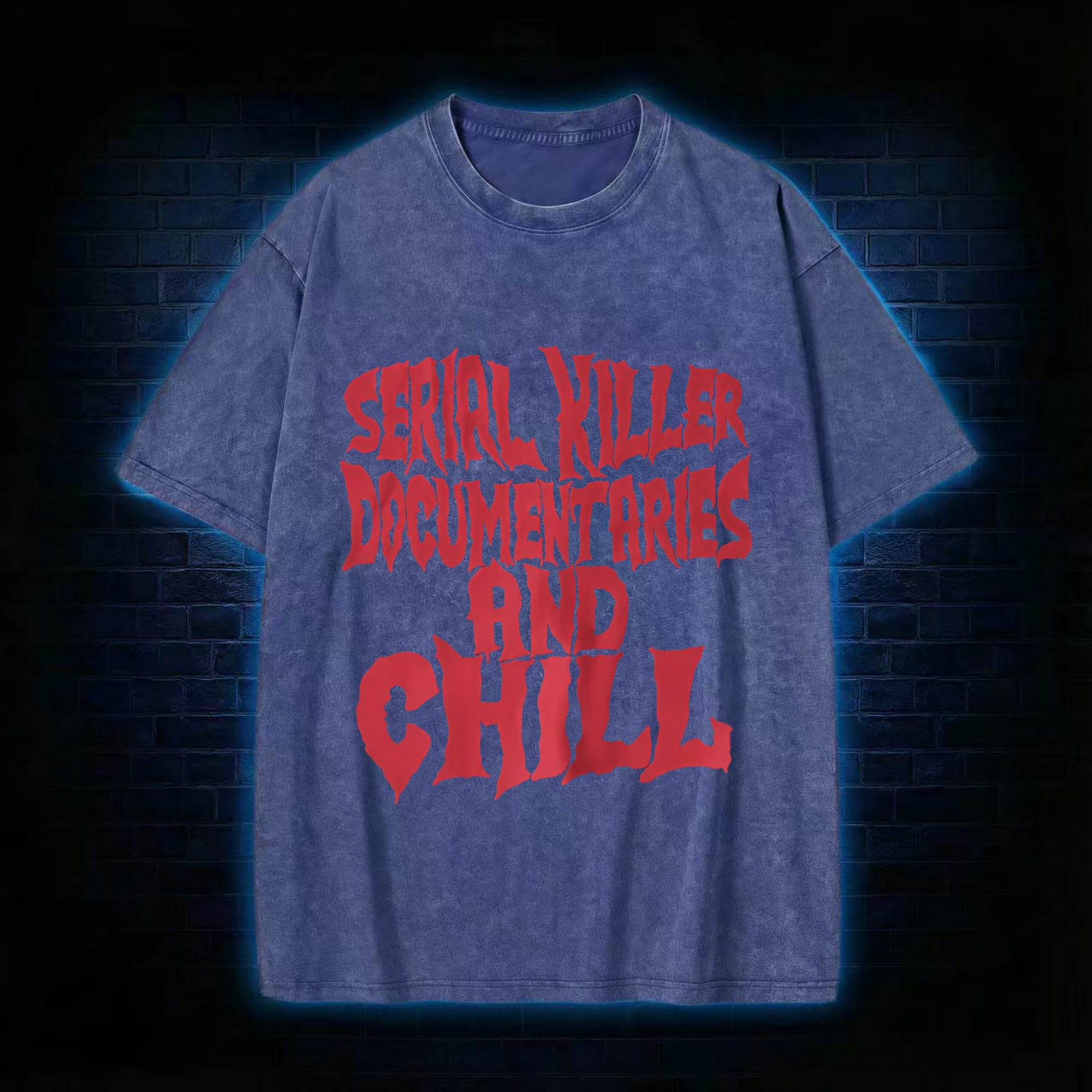Serial Killer Documentaries Washed T-shirt